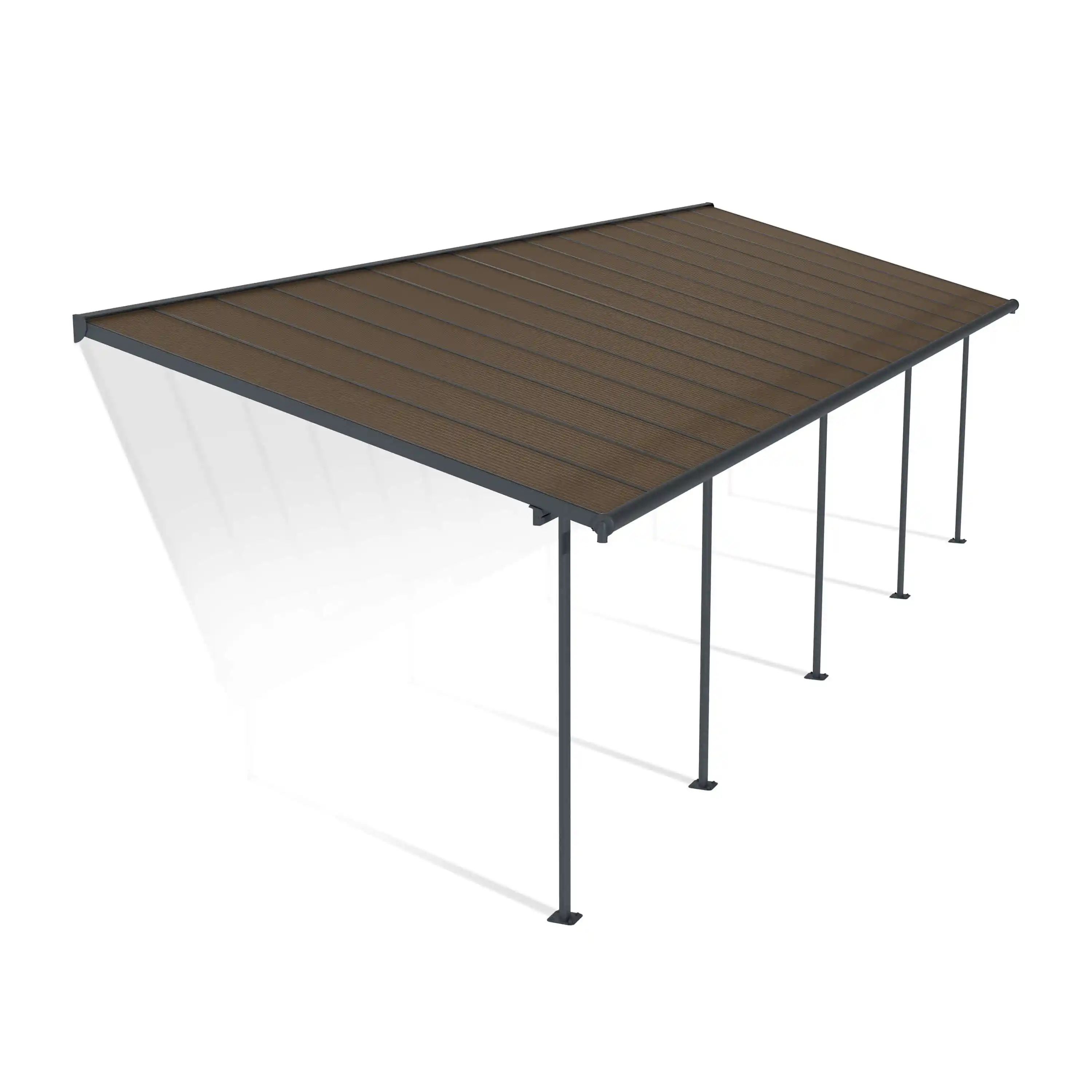 Canopia Capri 971X295X299 cm Terrasoverkapping Donkergrijs Brons