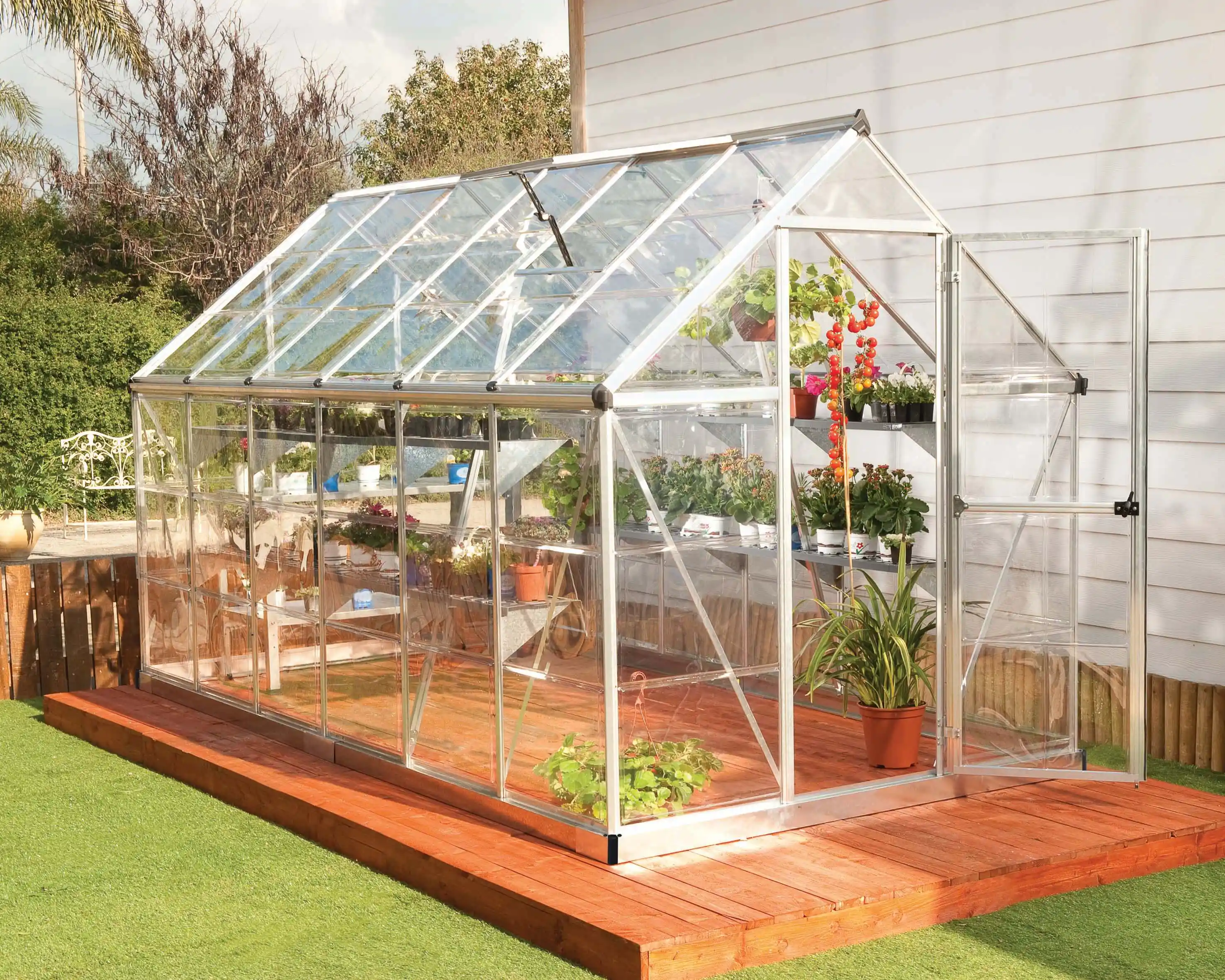 Canopia Harmony 370X185X208 cm Tuinkas Zilver Helder-7290103111199 Canopia Harmony 370X185X208 cm Tuinkas Zilver Helder