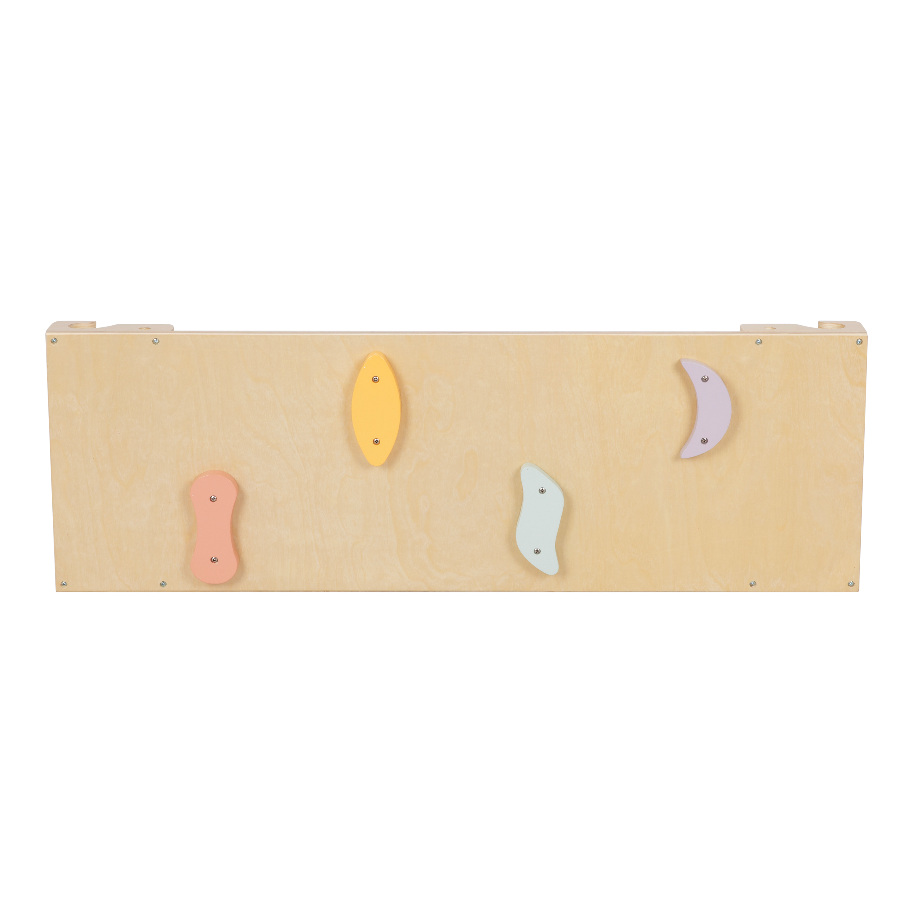 Sunny Charlie 3-in-1 Houten Klimdriehoek met Klimwand en Rocker - Pastel