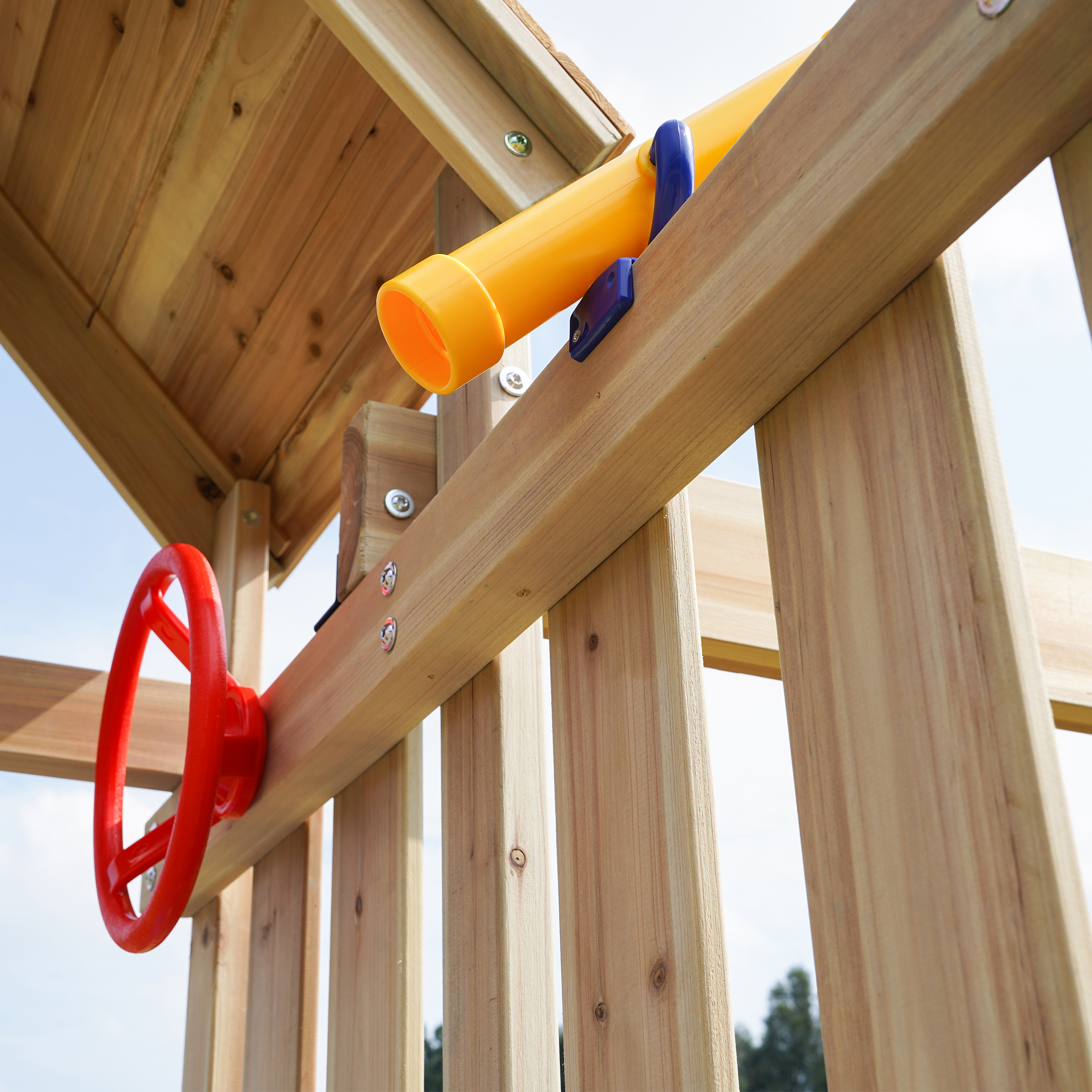 AXI Moos Climbing Frame with Double Swing Set - White Slide-8720365064531 AXI Moos Climbing Frame with Double Swing Set - White Slide