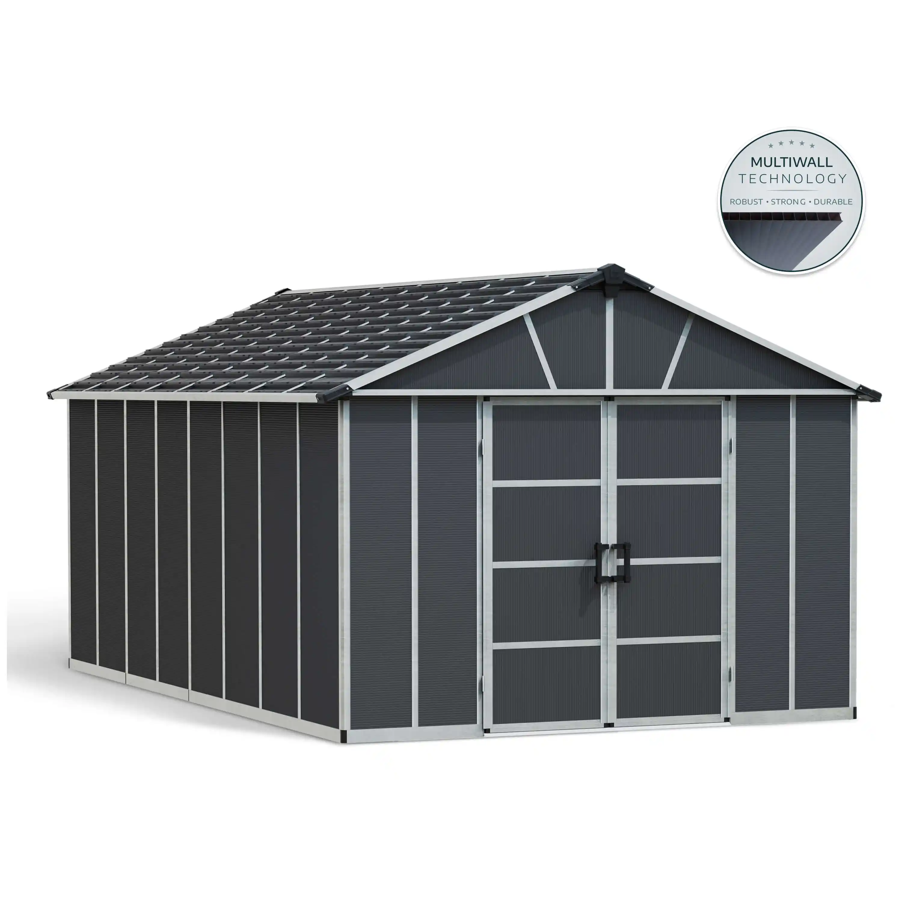 Canopia Yukon 519X332 cm grote schuur Donkergrijs-7290108139273 Canopia Yukon 519X332 cm grote schuur Donkergrijs