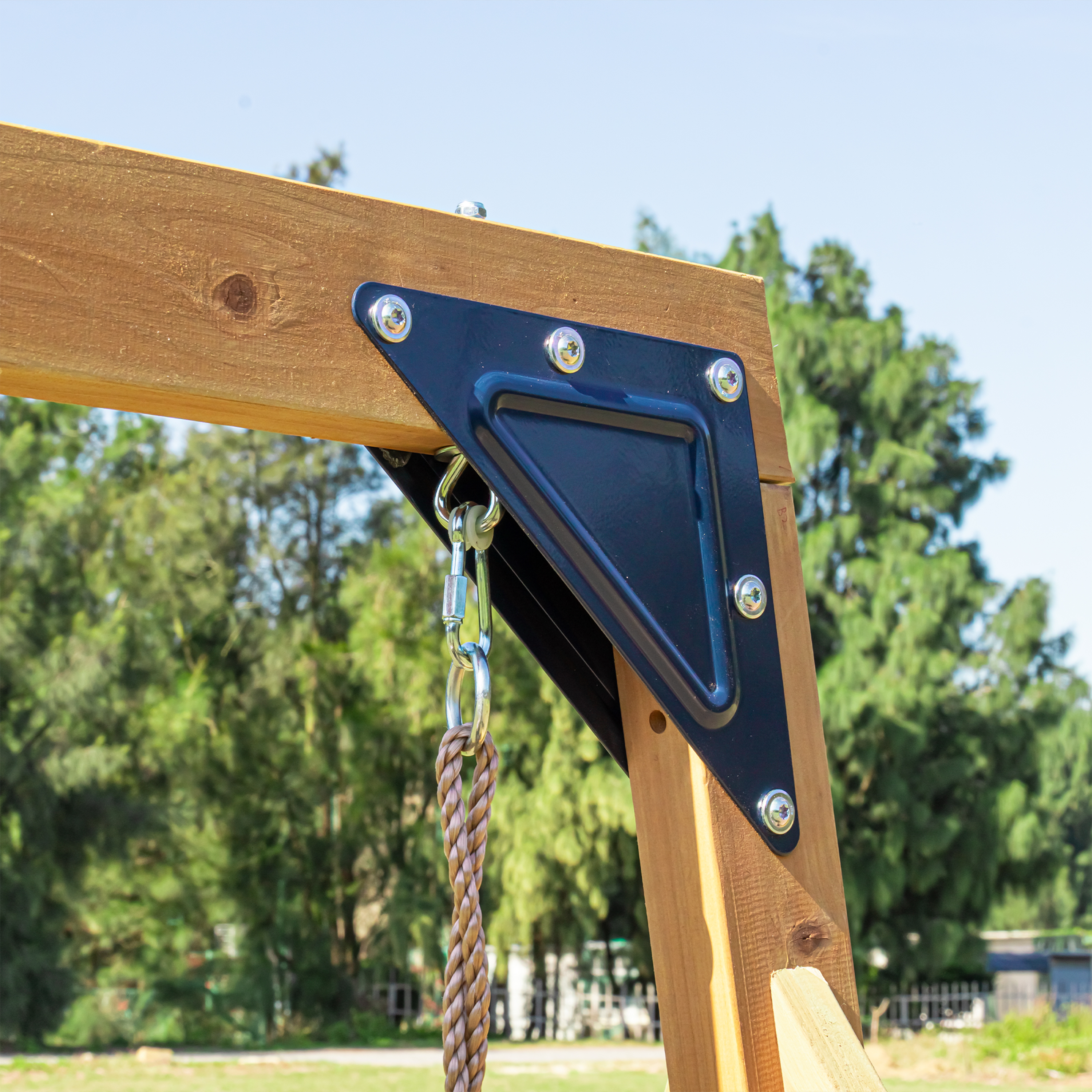 AXI Mia Climbing Frame with Double Swing Set – Lime Green Slide