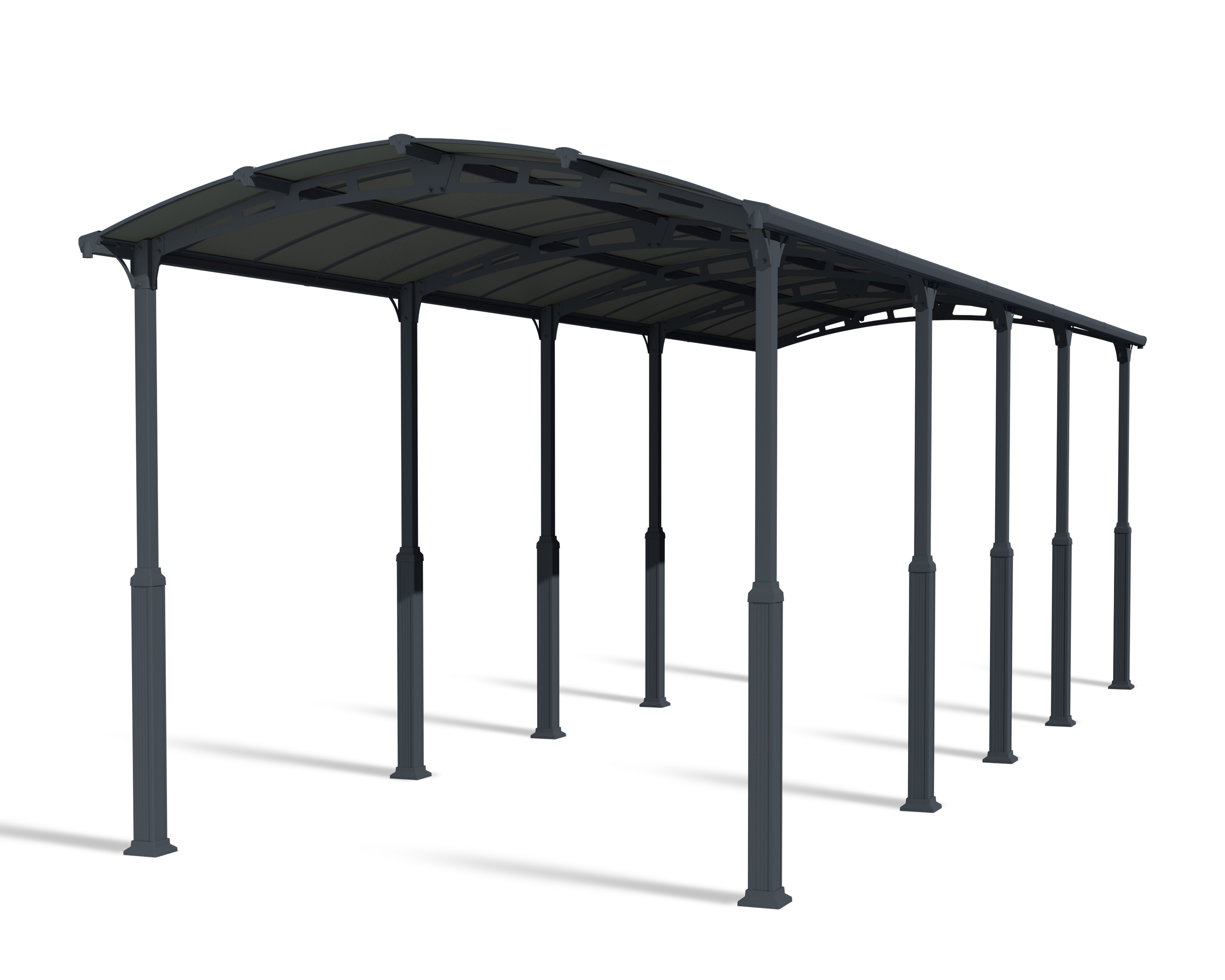 Canopia Alpine 1077X360X307 cm RV Carport en Boothuis Donkergrijs Brons