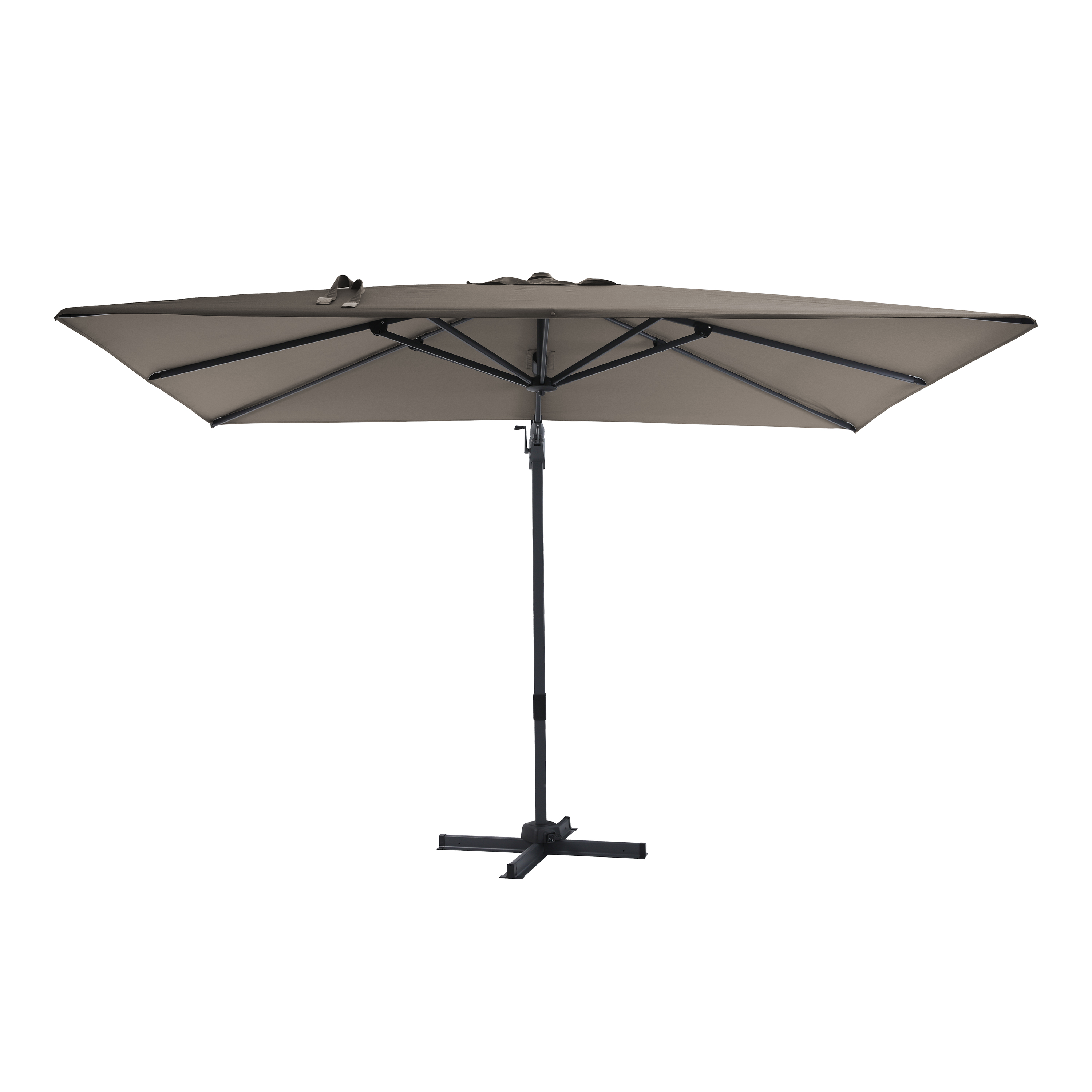 AXI Milad Premium Zweefparasol 200x300cm Antraciet/taupe 