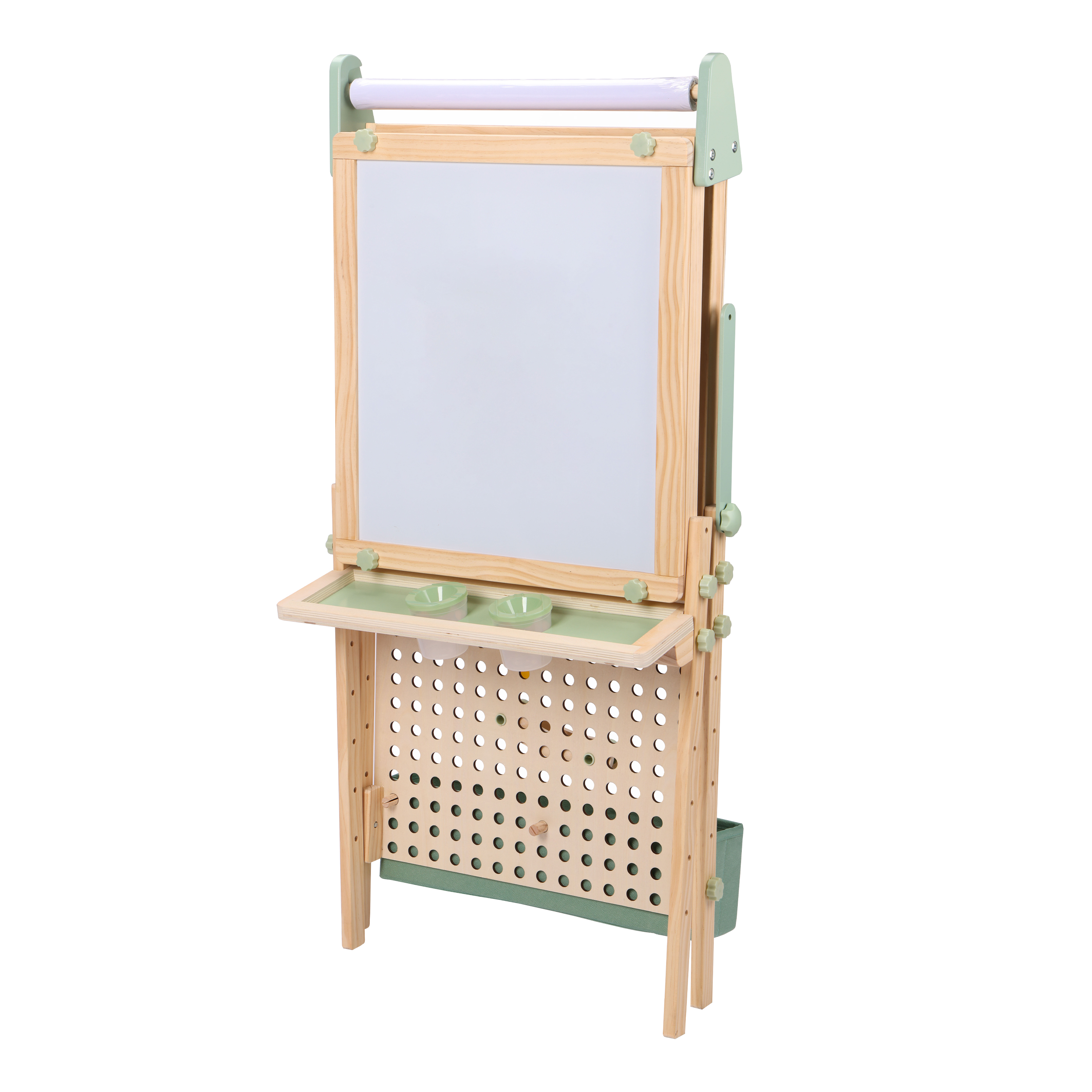 Sunny Mika Activity Easel with Pegboard - Natural Brown