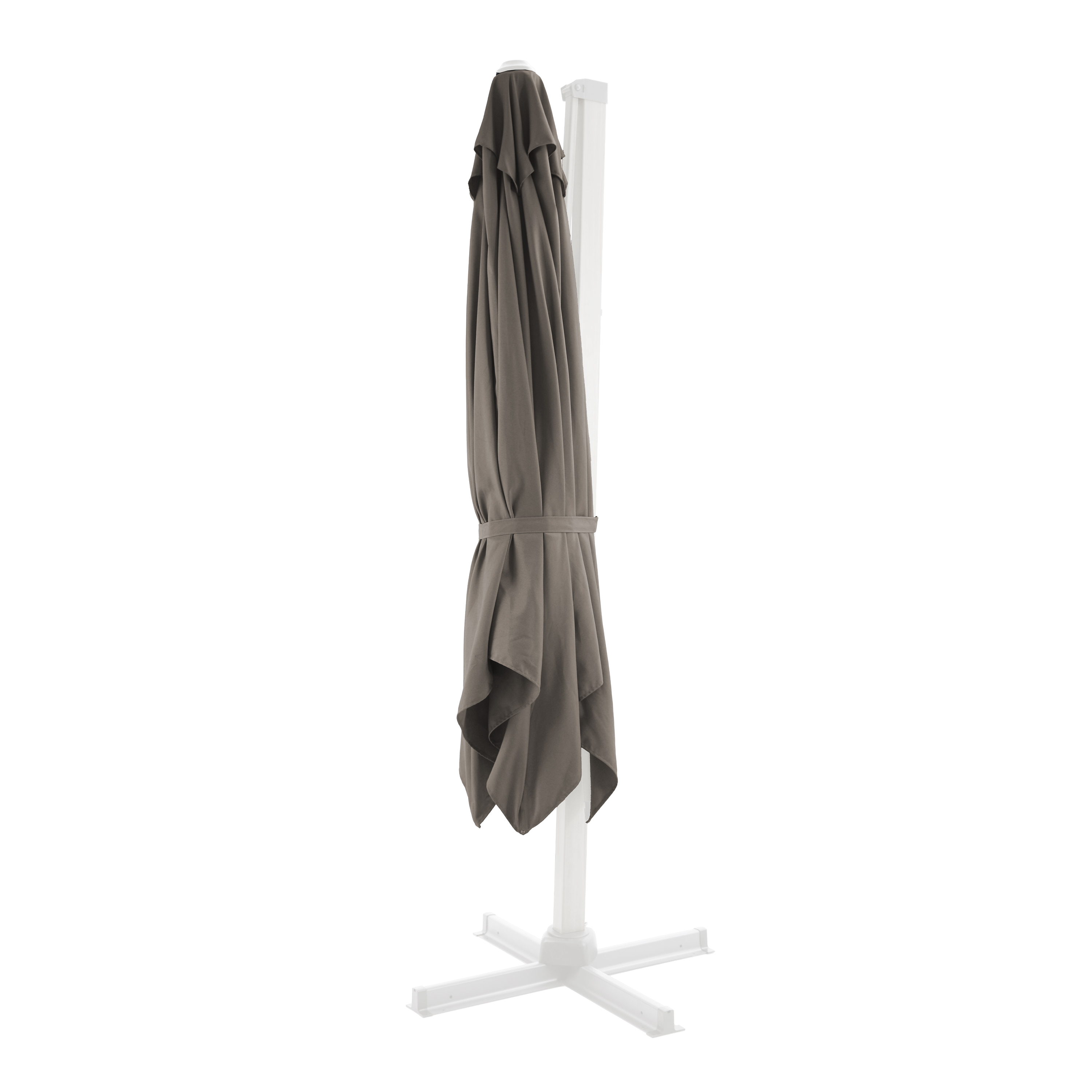 AXI Apollo Premium Zweefparasol 300x300cm Wit/taupe