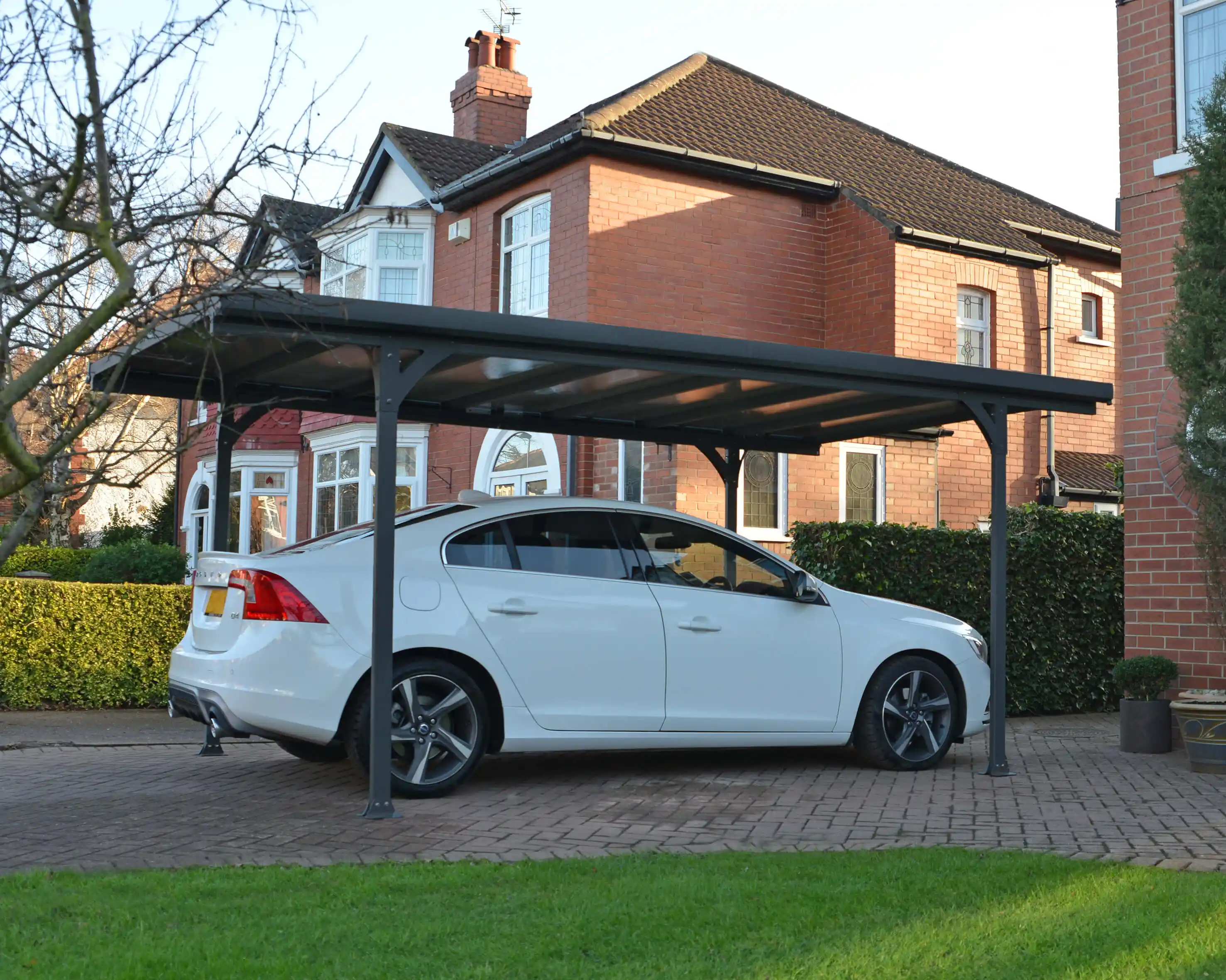 Canopia Verona 504X299 cm Carport Enkel Donkergrijs Brons 