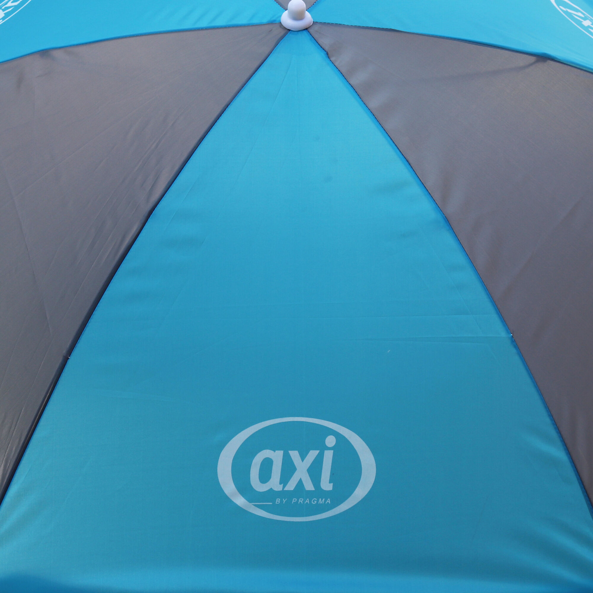 productfoto AXI Nick Picknicktafel Antraciet/grijs - Parasol Blauw/grijs