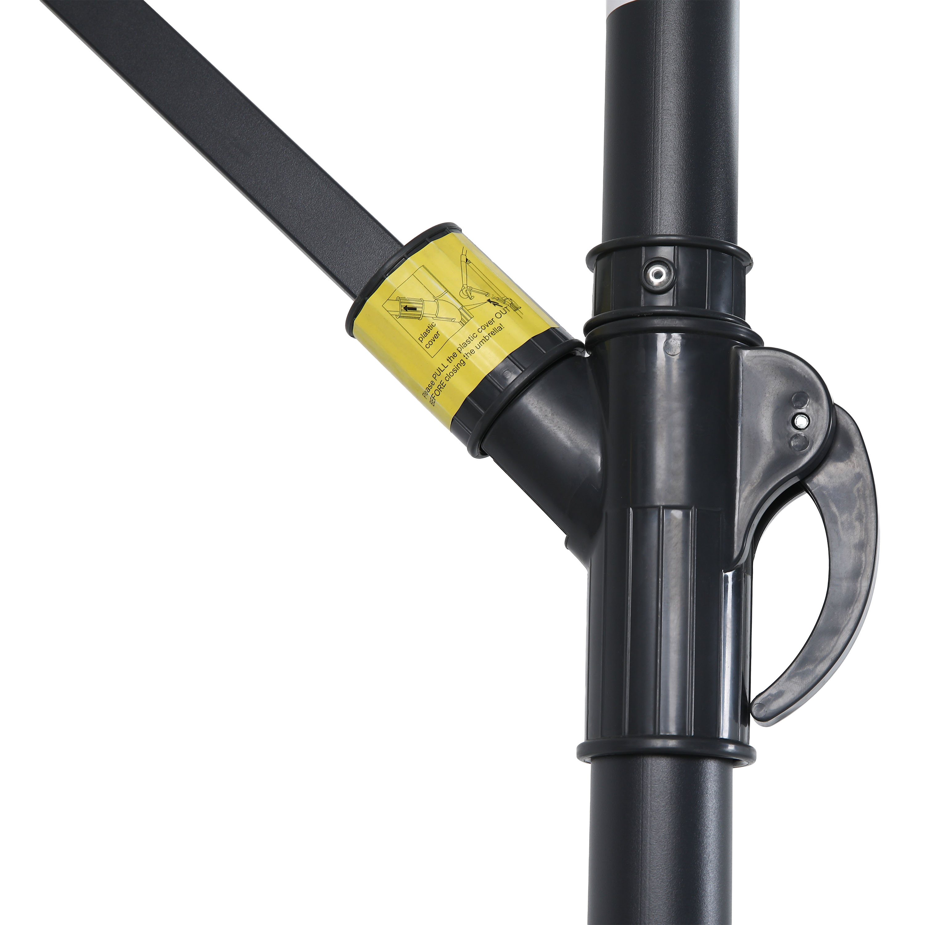 AXI Dion Cantilever Parasol Ø 300cm Anthracite/Grey