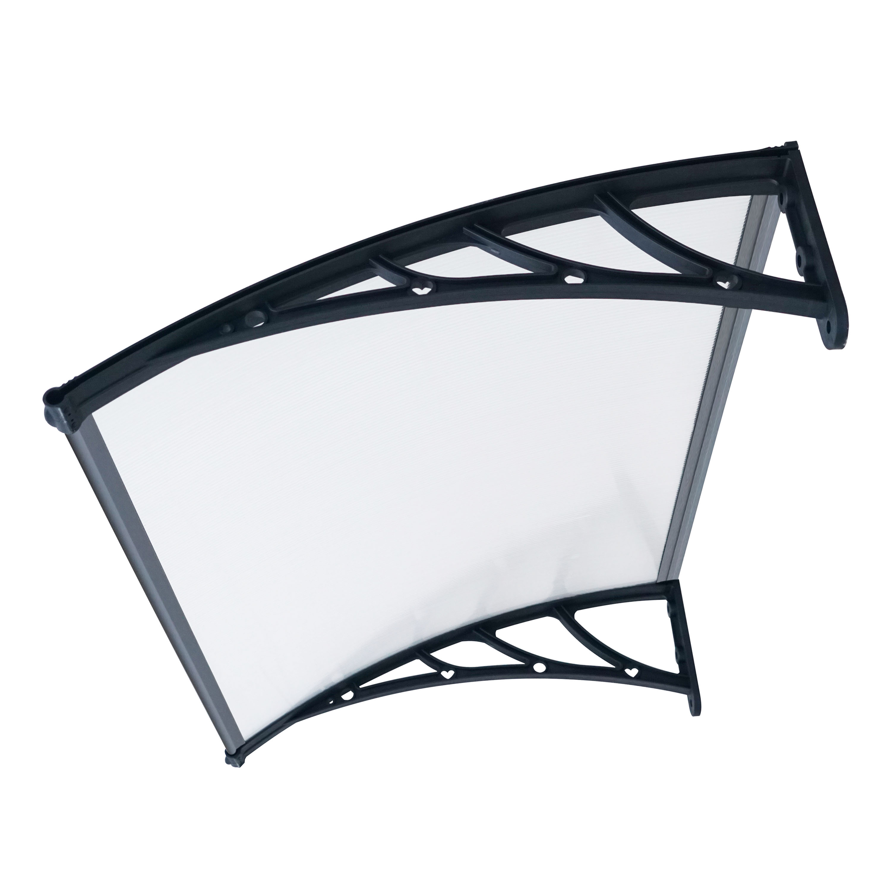 AXI Lux Door and Veranda Canopy 128x75x24 cm Black