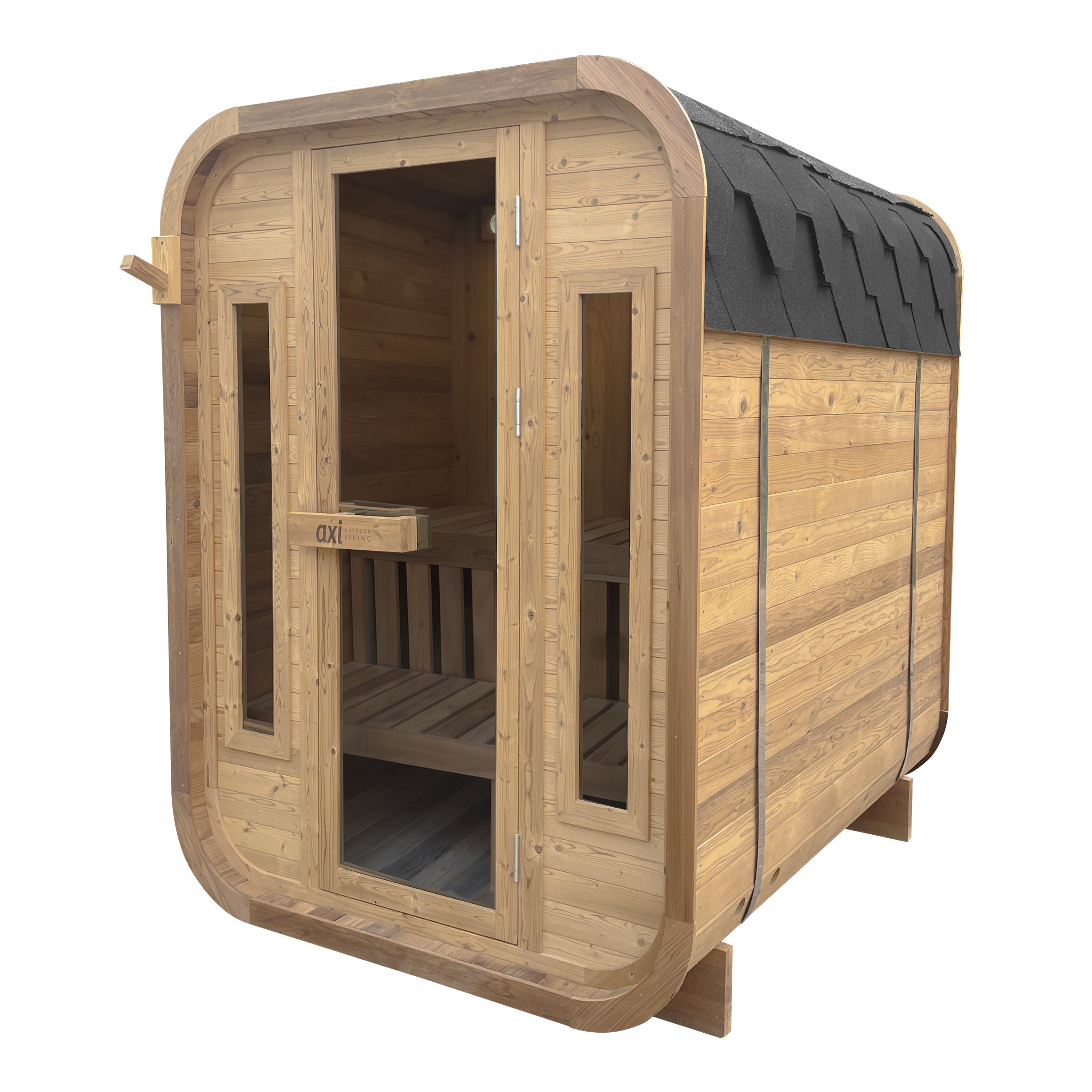AXI Cube Outdoor Sauna Thermowood 2-4 Persons - excl. Sauna Heater