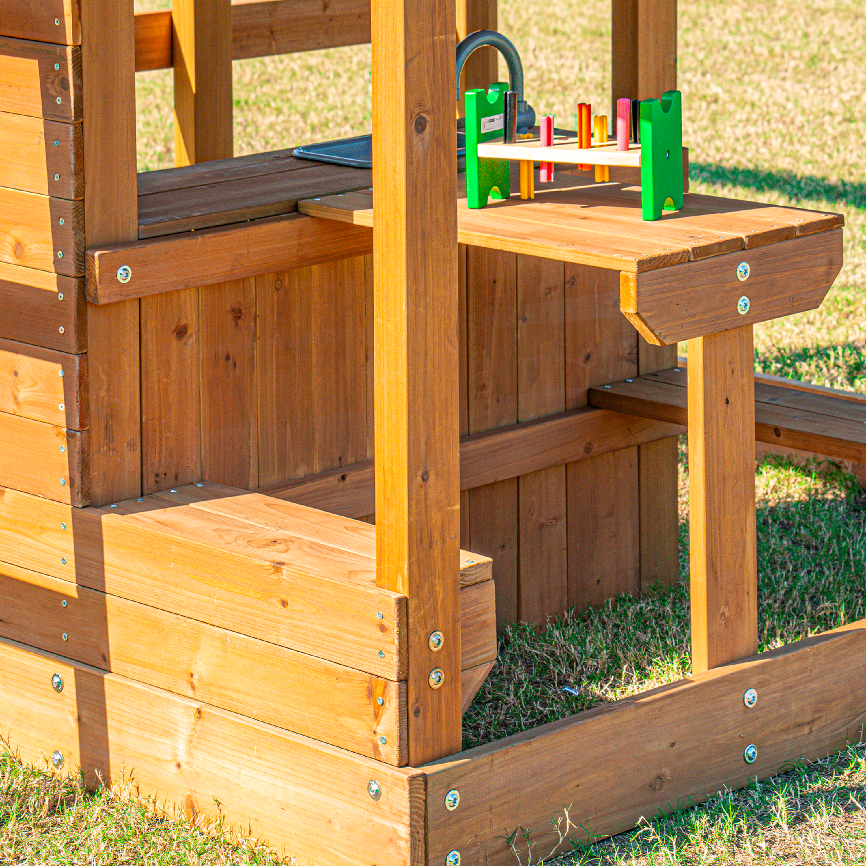 AXI Jack Climbing Frame with Double Swing and Trapeze – Green Slide