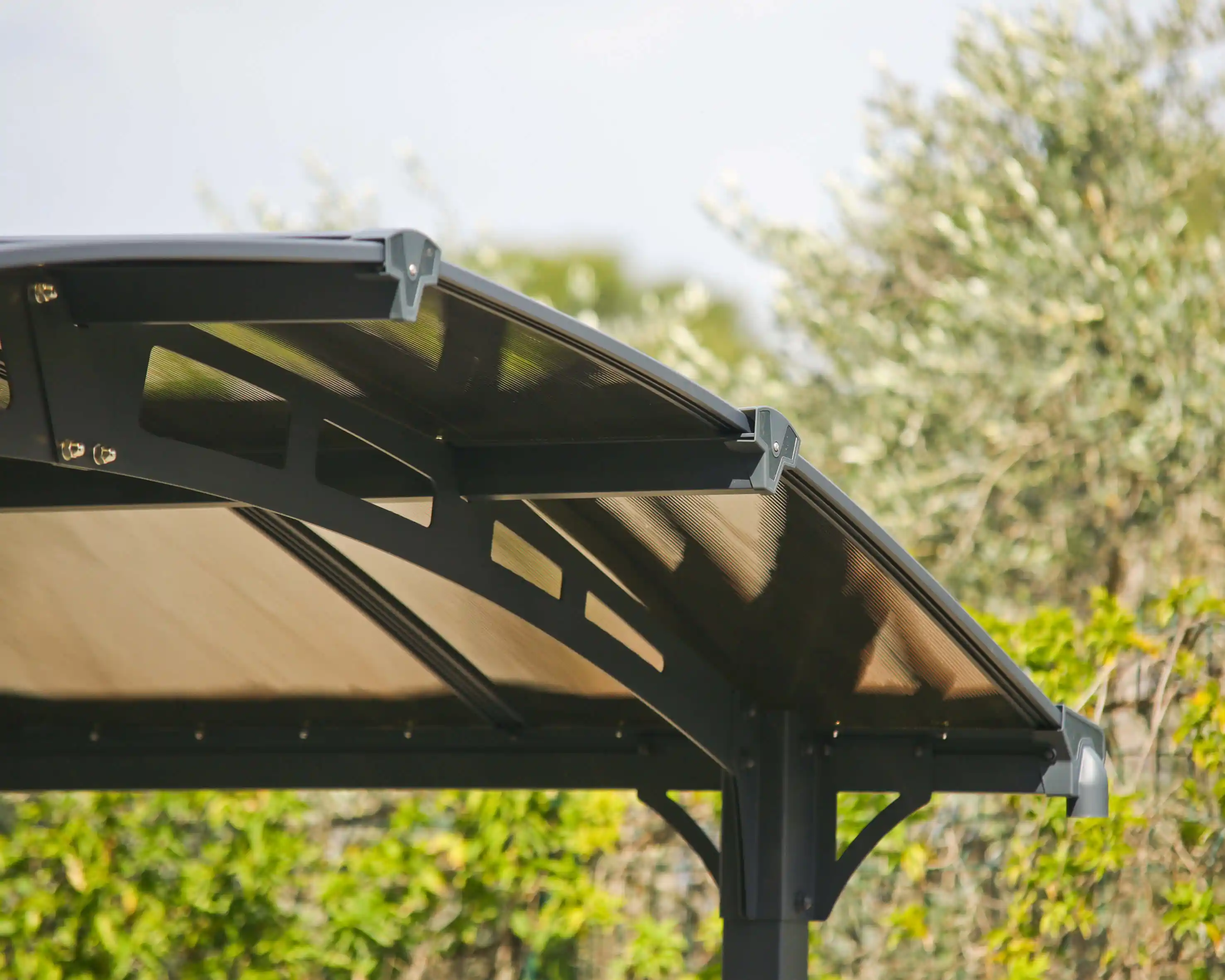 Canopia Alpine 863X360X307 cm RV Carport en Boothuis Donkergrijs Brons Canopia Alpine 863X360X307 cm RV Carport en Boothuis Donkergrijs Brons