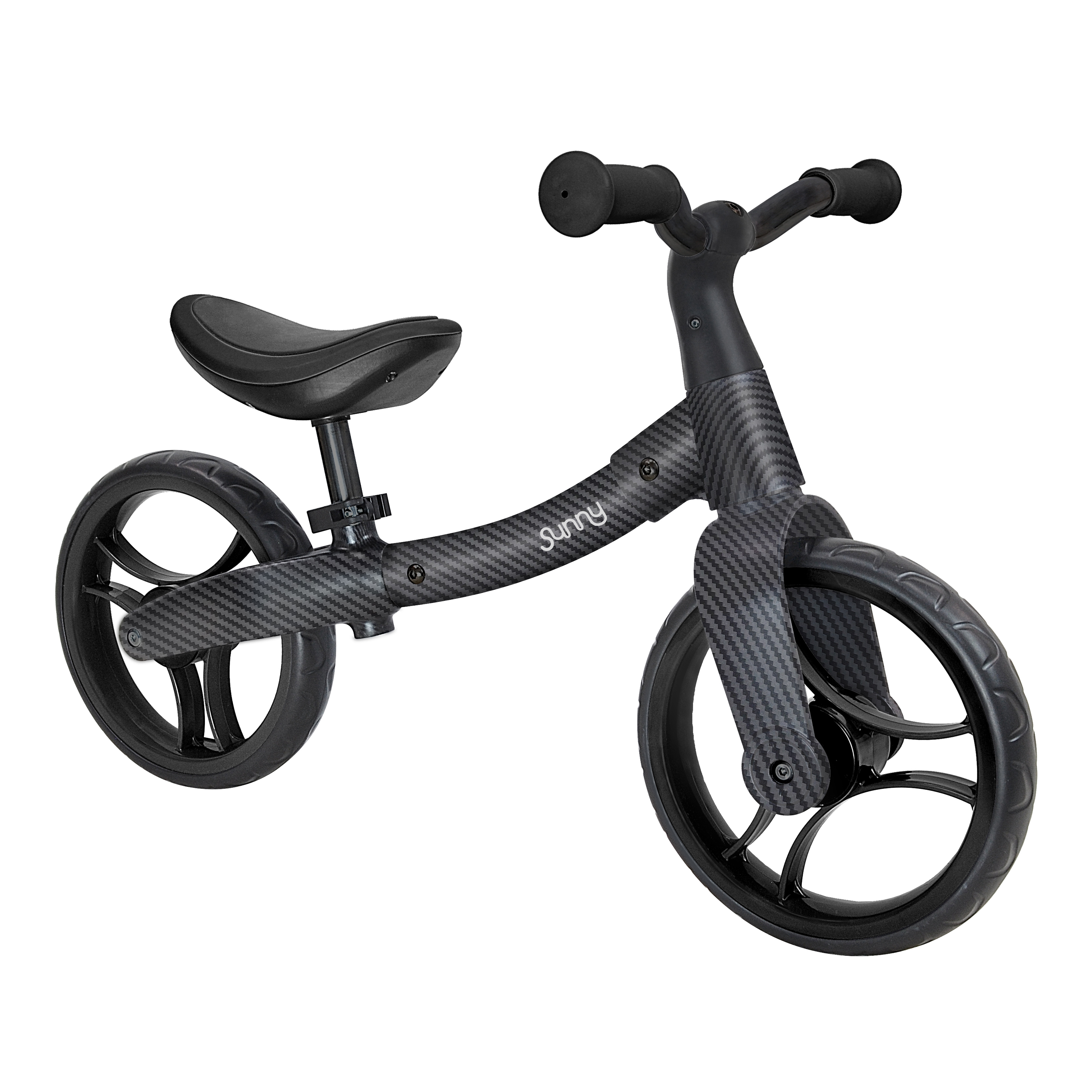 Sunny Balance Bike 3000 Metalen Loopfiets met Carbon Fiber Look