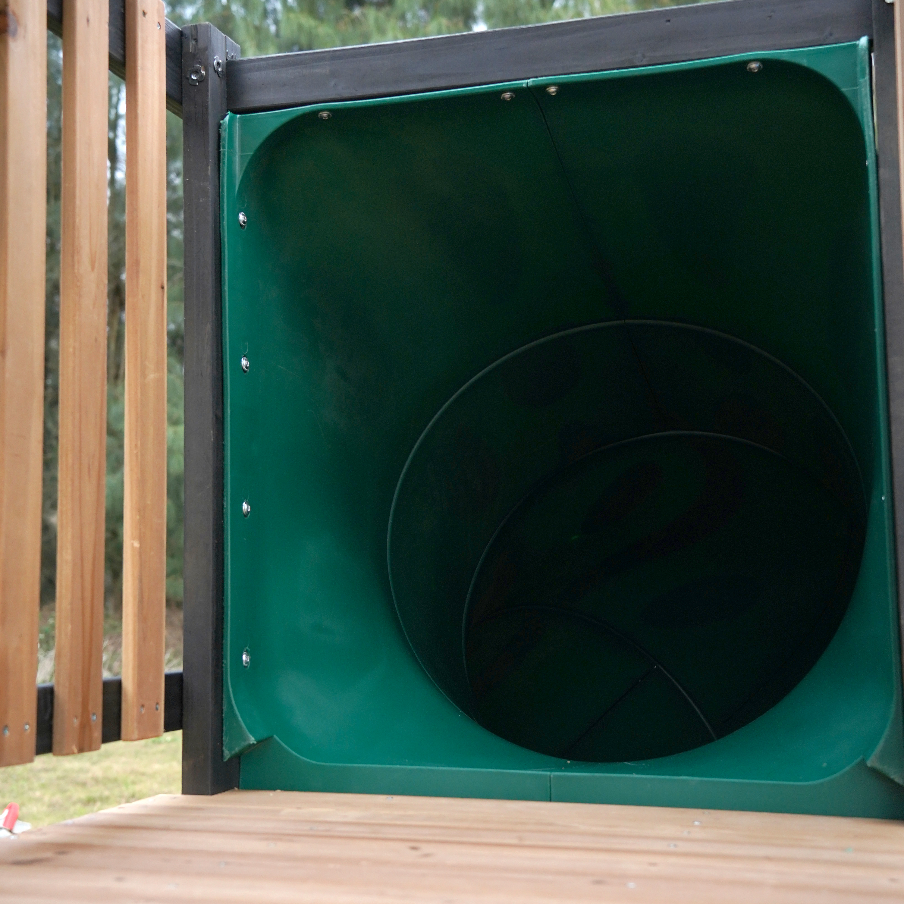 AXI Cody Climbing Frame with Swings. Trapeze and Climbing Wall – Blue Double Slide and Tube Slide