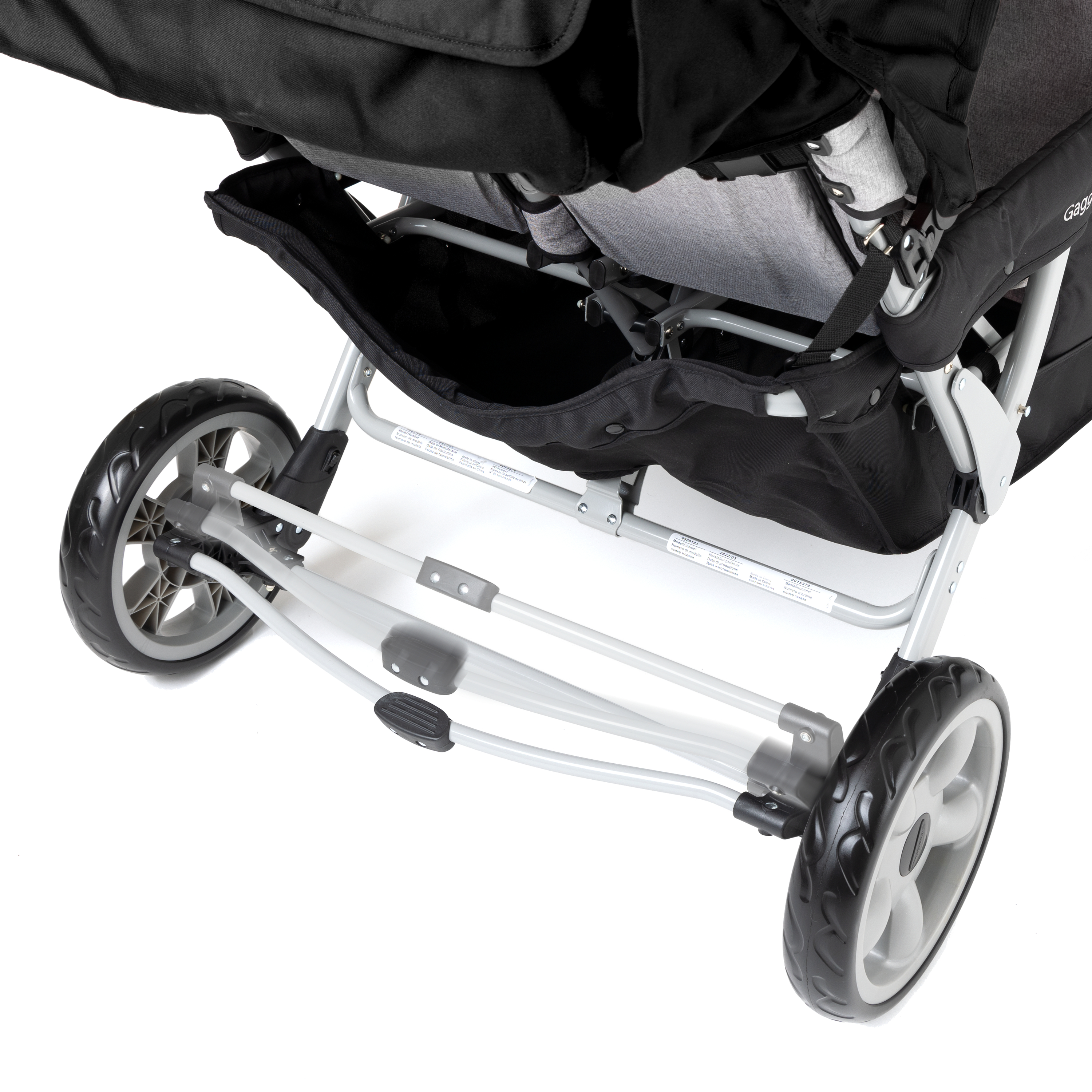 Gaggle Jamboree opvouwbare kinderwagen / buggy voor 6 kinderen in zwart