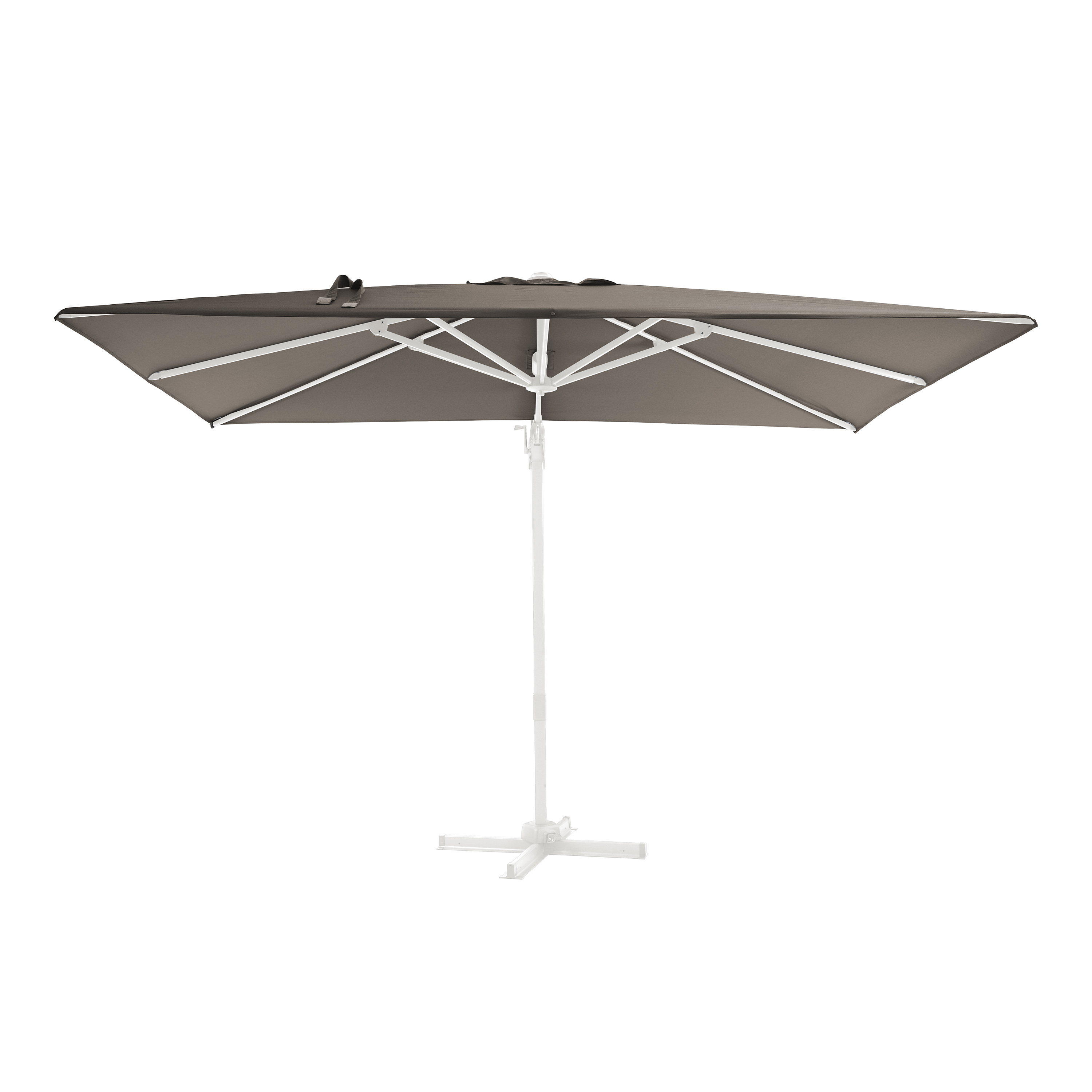 AXI Milad Premium Zweefparasol 200x300cm Wit/taupe