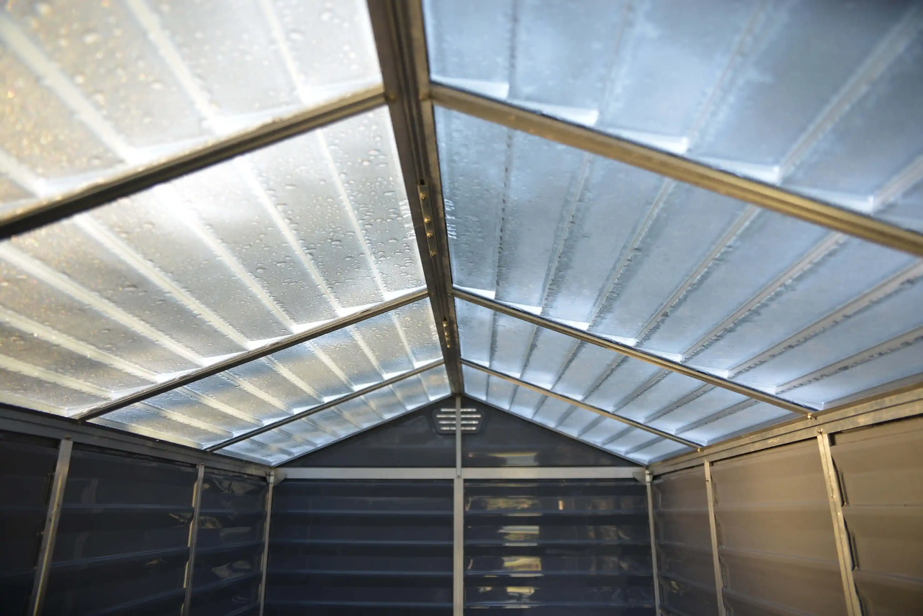 Canopia Skylight 378X185X217 cm Openlucht schuur voor tuin Donkergrijs Deco