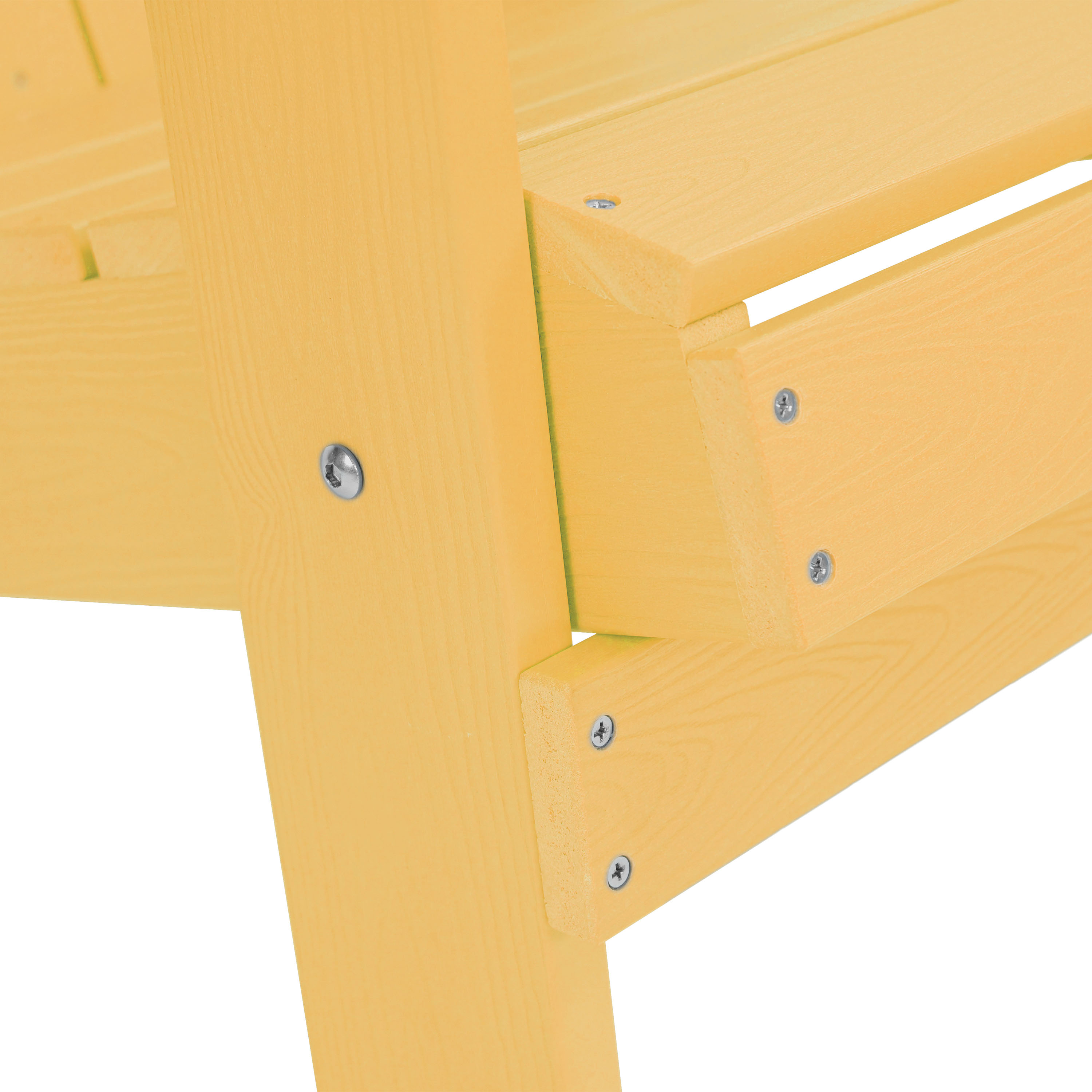 AXI Claire Folding Adirondack Chair Plastic Yellow