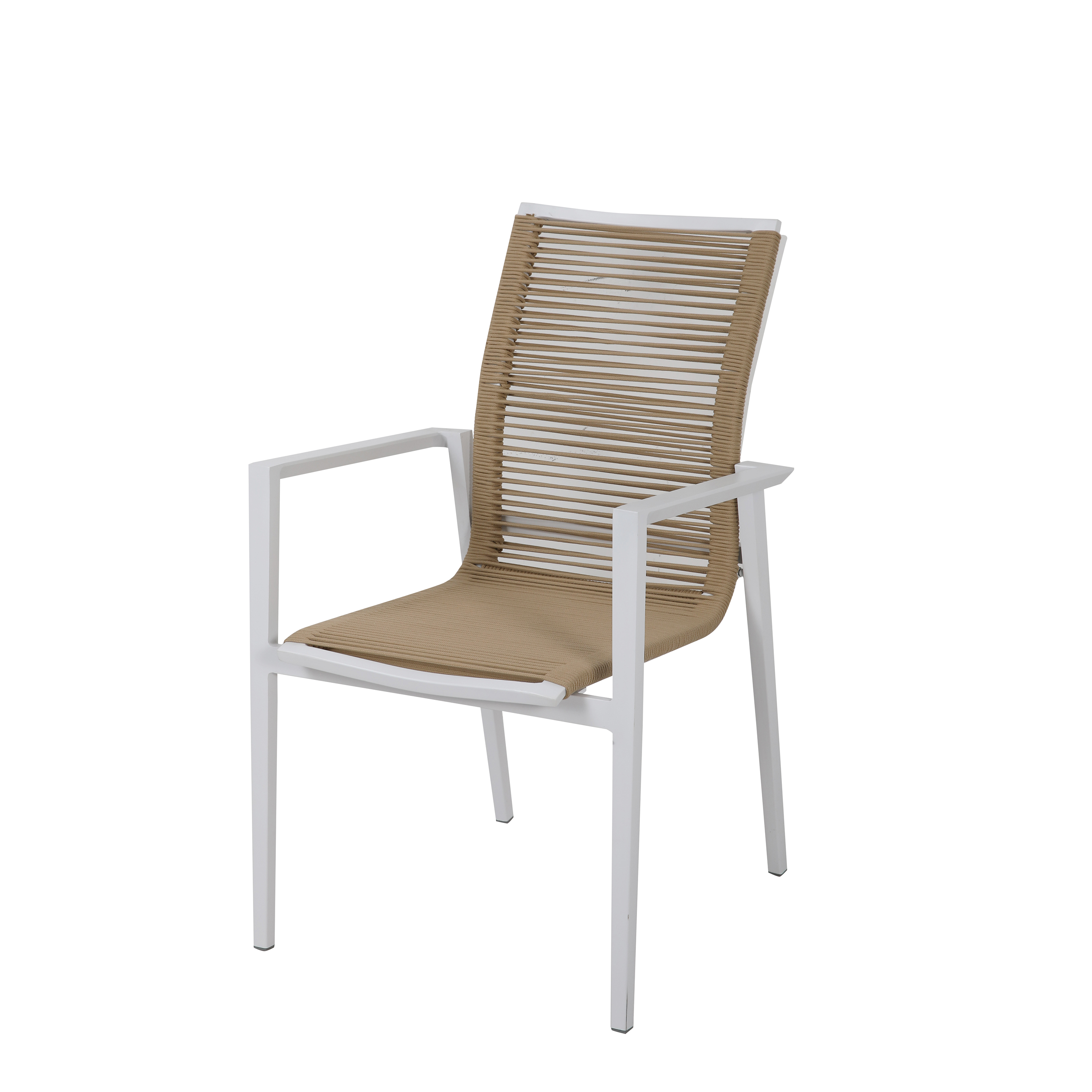 AXI Zora Tuinset met 4 stoelen Wit met Hout-look PSPC
