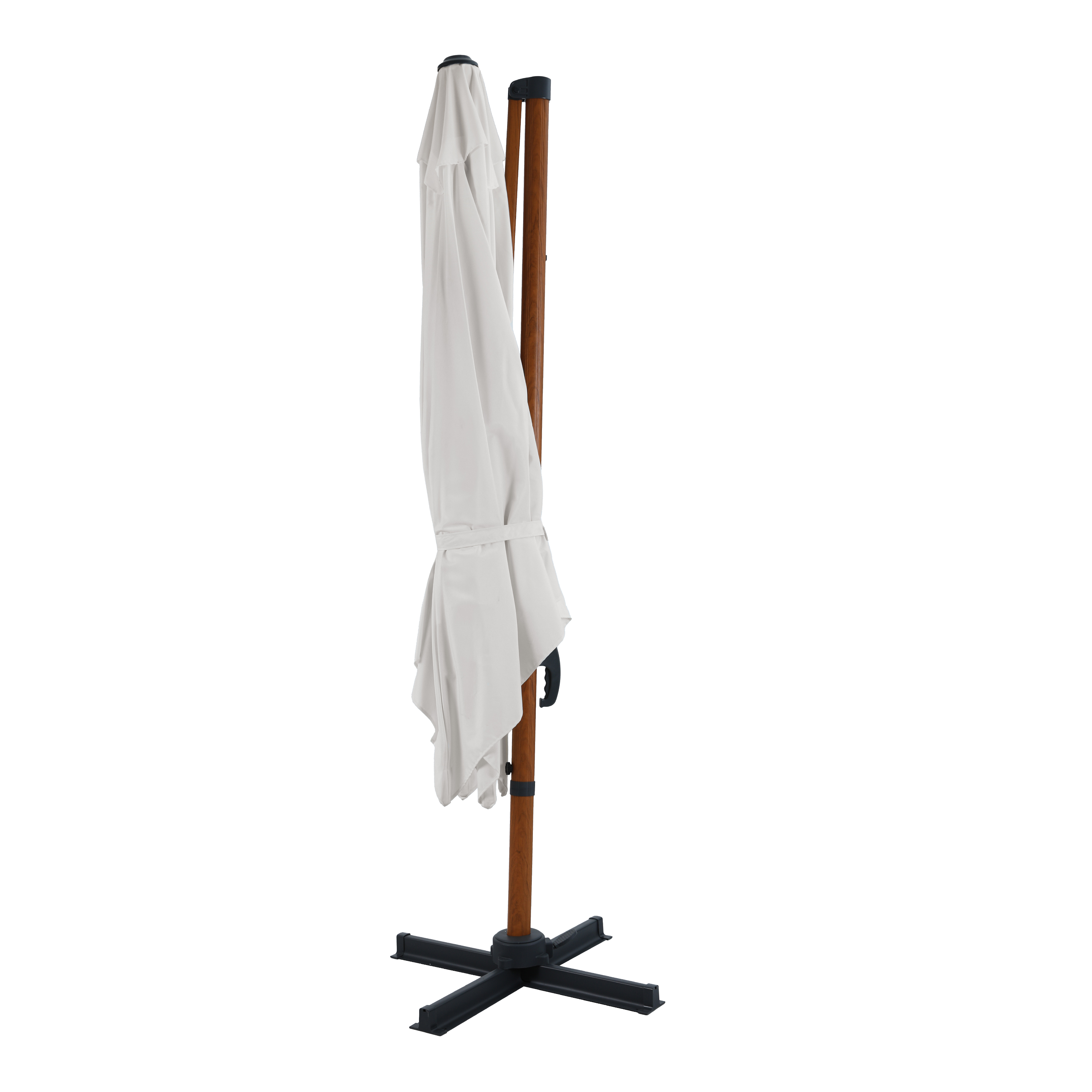 AXI Nima Cantilever Parasol 300x300 cm - Wood-look/Beige-8720365063305 AXI Nima Cantilever Parasol 300x300 cm - Wood-look/Beige