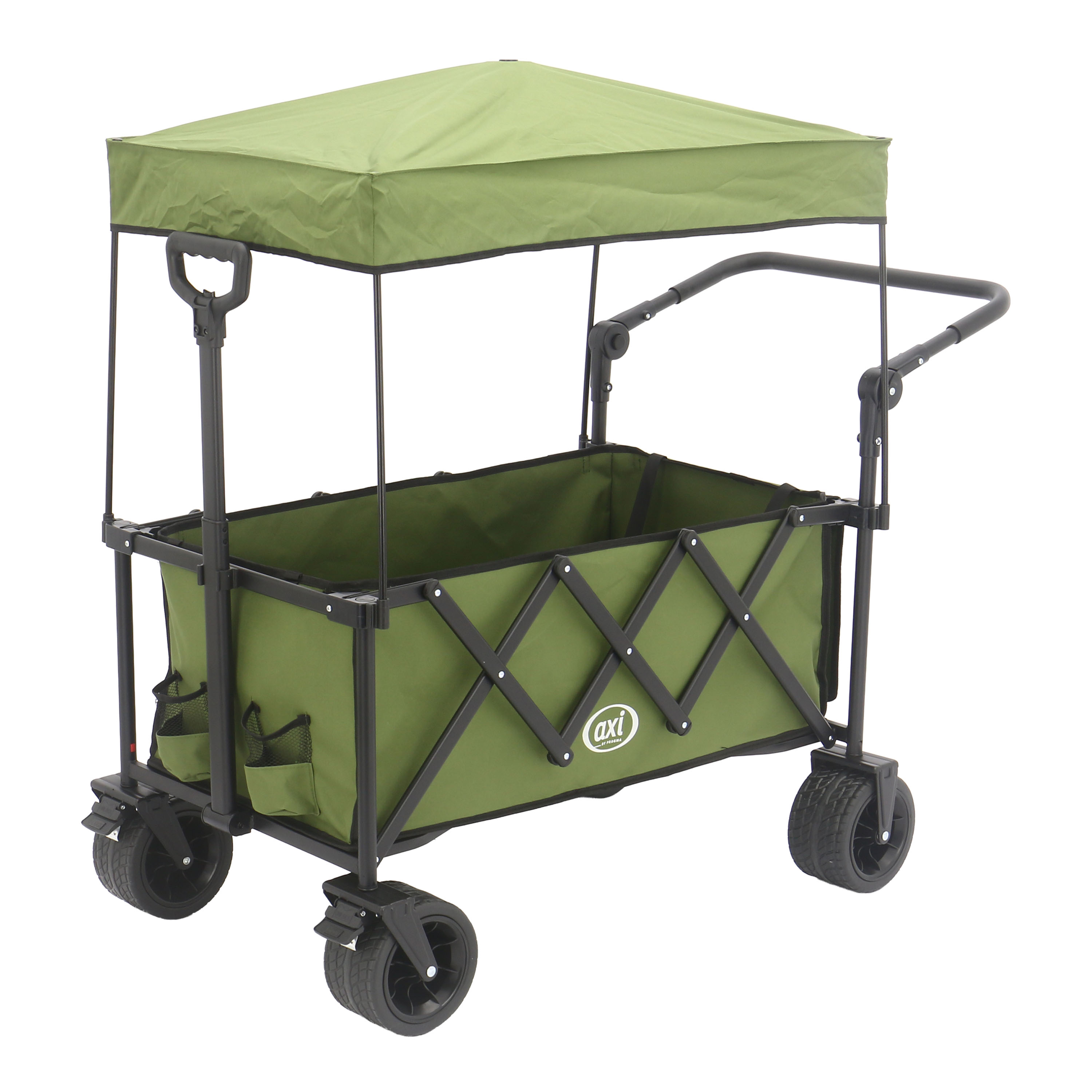 AXI SB221 Foldable Beach Wagon with roof - Green