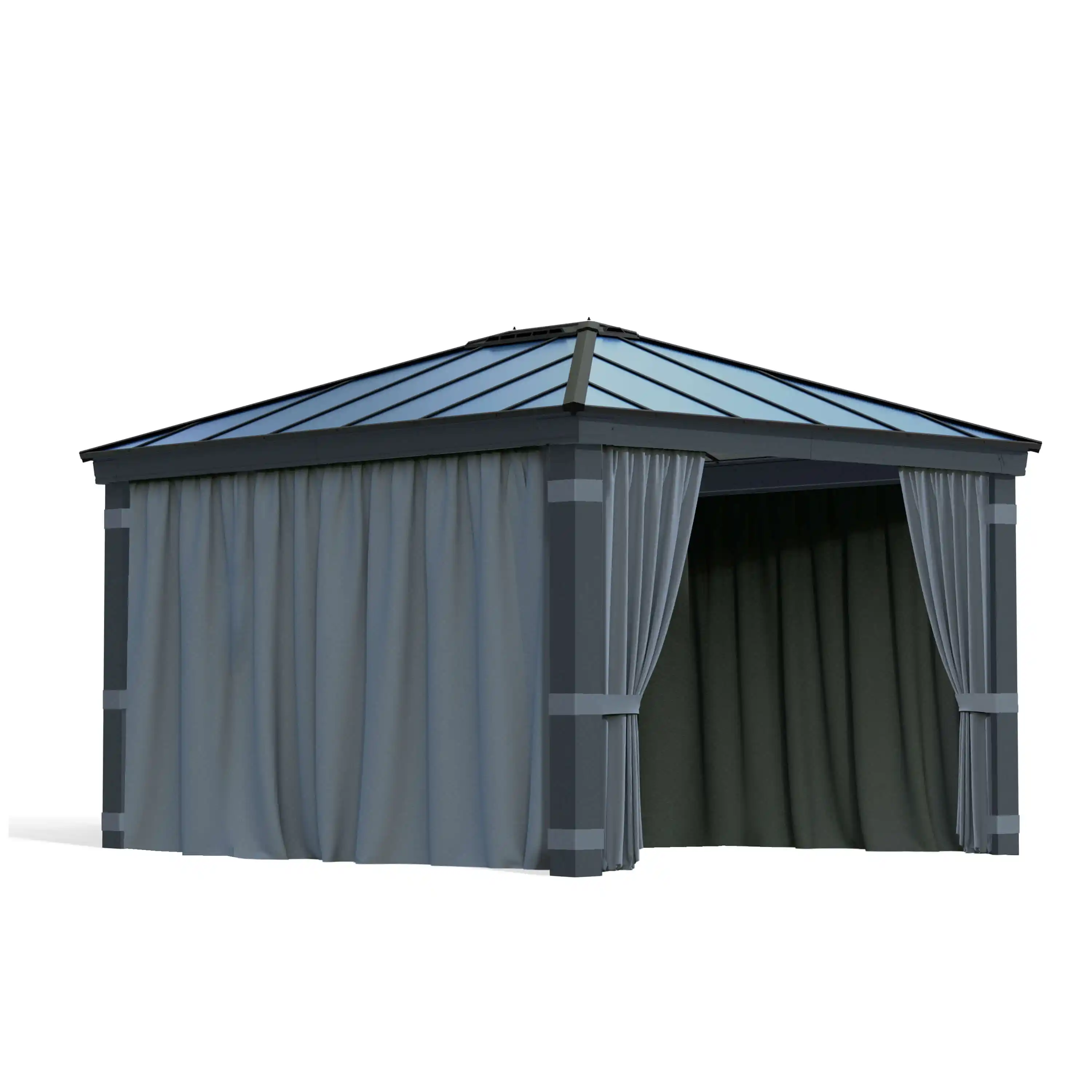 Canopia Gordijnset voor Dallas tuinpaviljoen 430X360 Donkergrijs 
