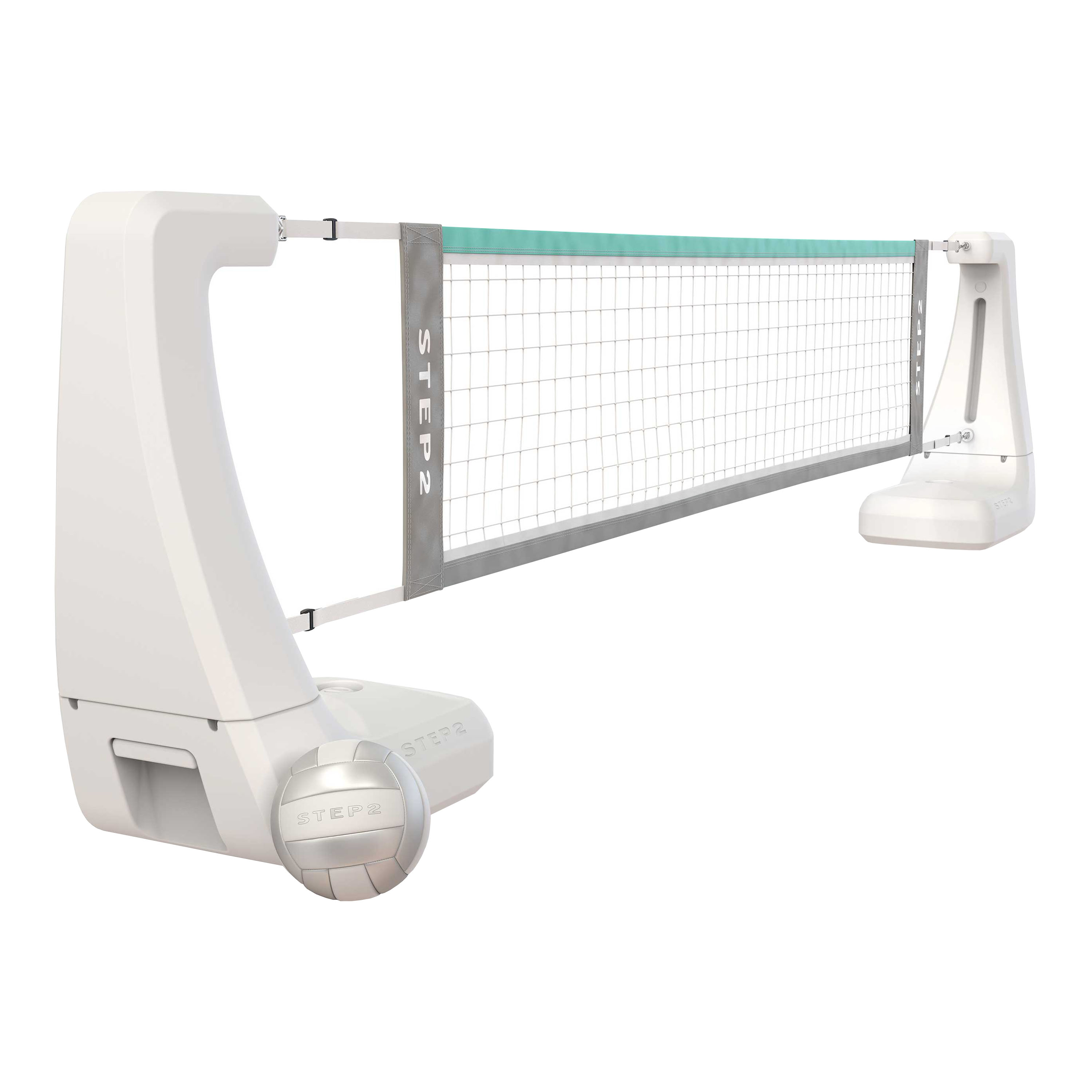 Step2 Vero Poolside Pool Volleyball Net White