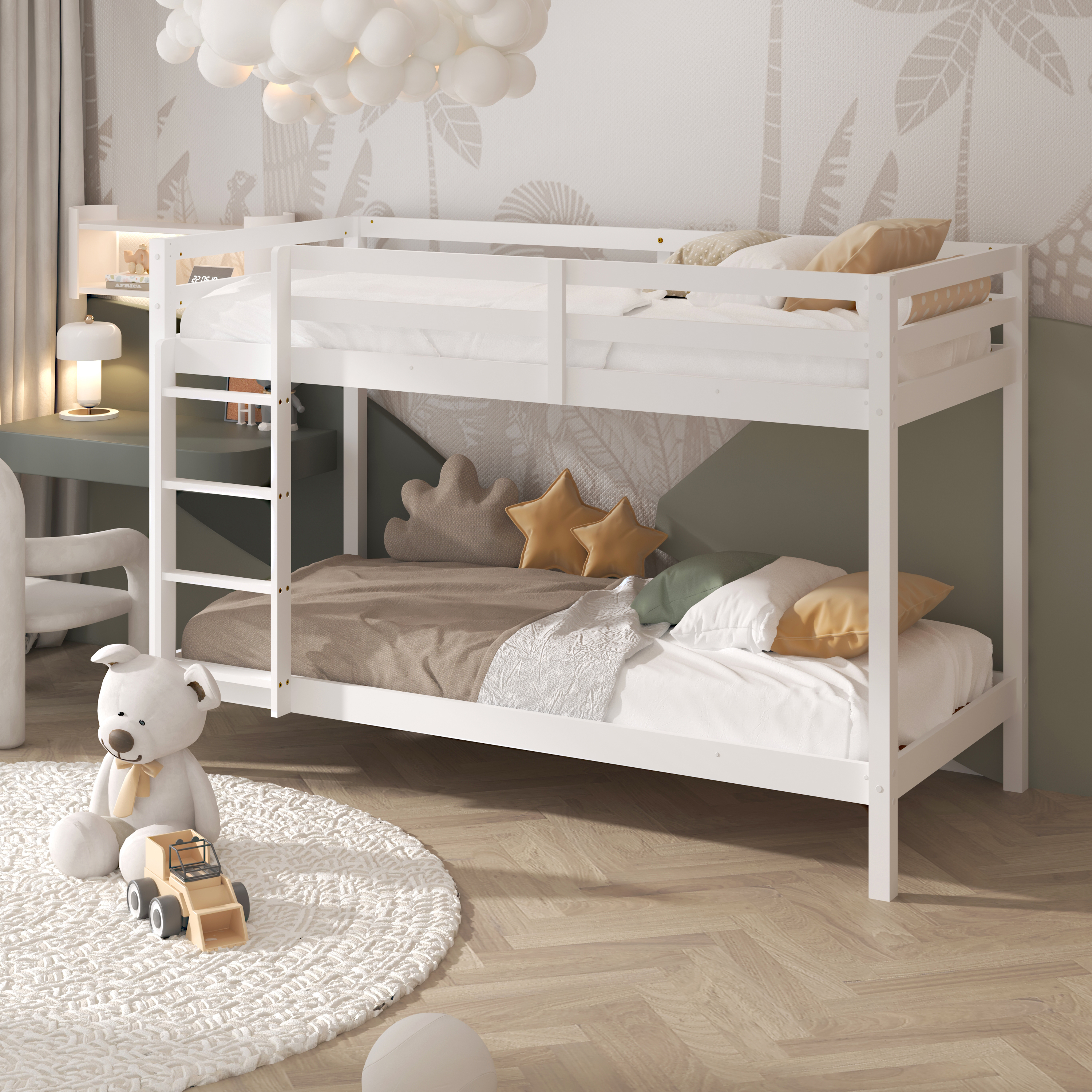 Sunny Jip Bunk Bed White – Without Mattresses