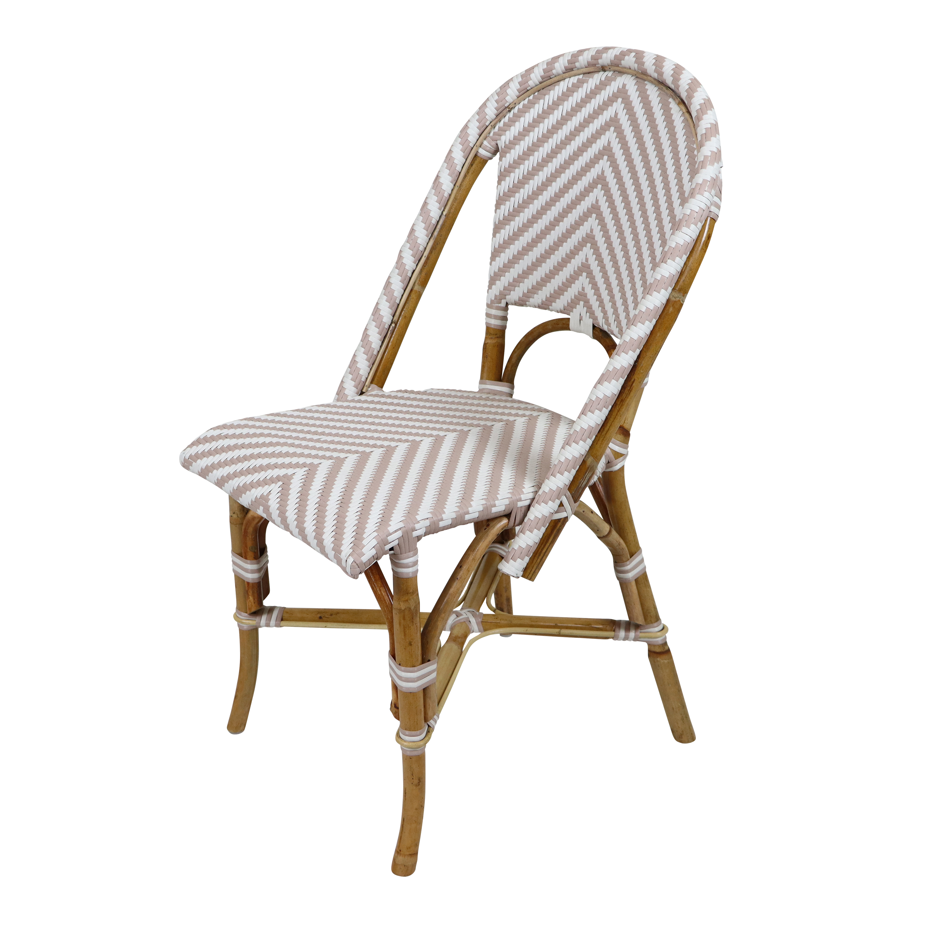 AXI Jacqueline Rattan Bistro Set Brown/White