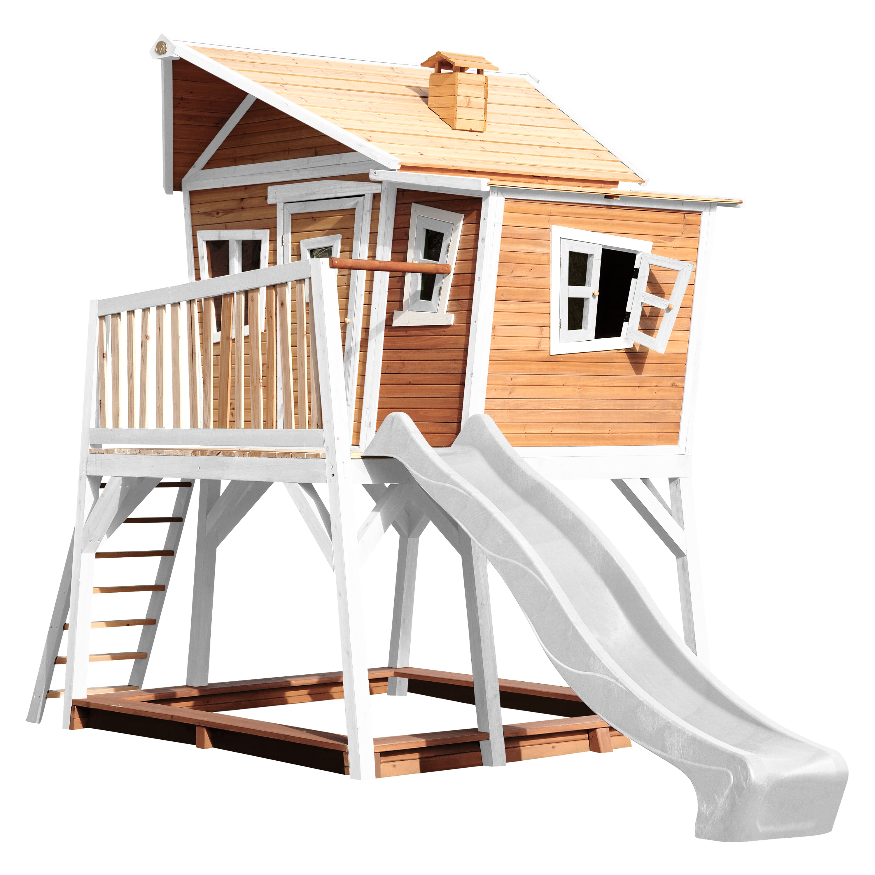 AXI Max Playhouse Brown/White - White Slide-8717973933397 AXI Max Playhouse Brown/White - White Slide