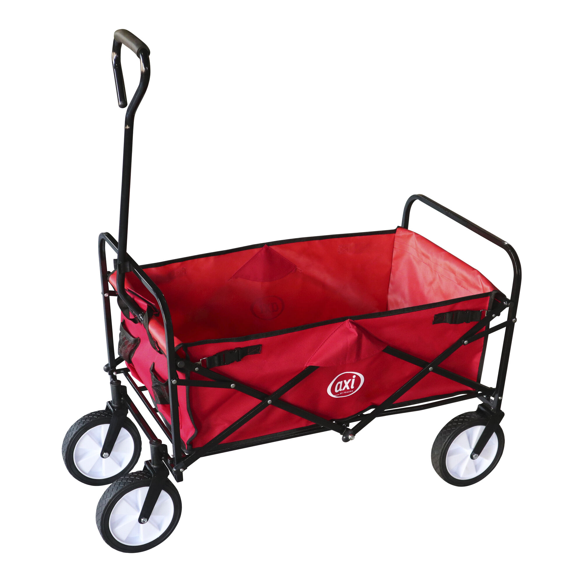 SUNNY Billy Chariot de Transport en Bois - Chariot pour Enfants rouge -  Capacité 100 kilos