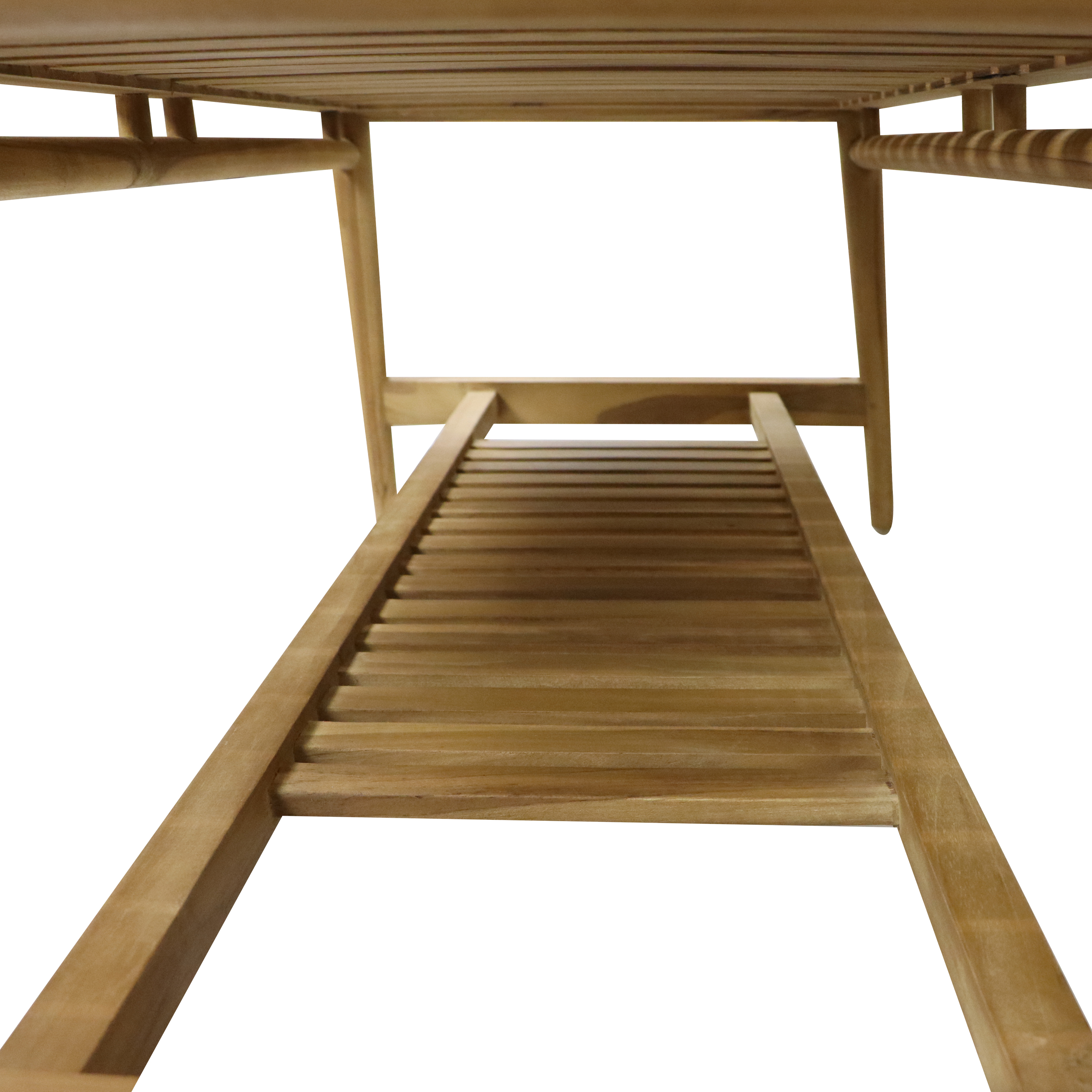 AXI June Lounge Set 4-piece with bench. table & 2 chairs - Teak/Cream