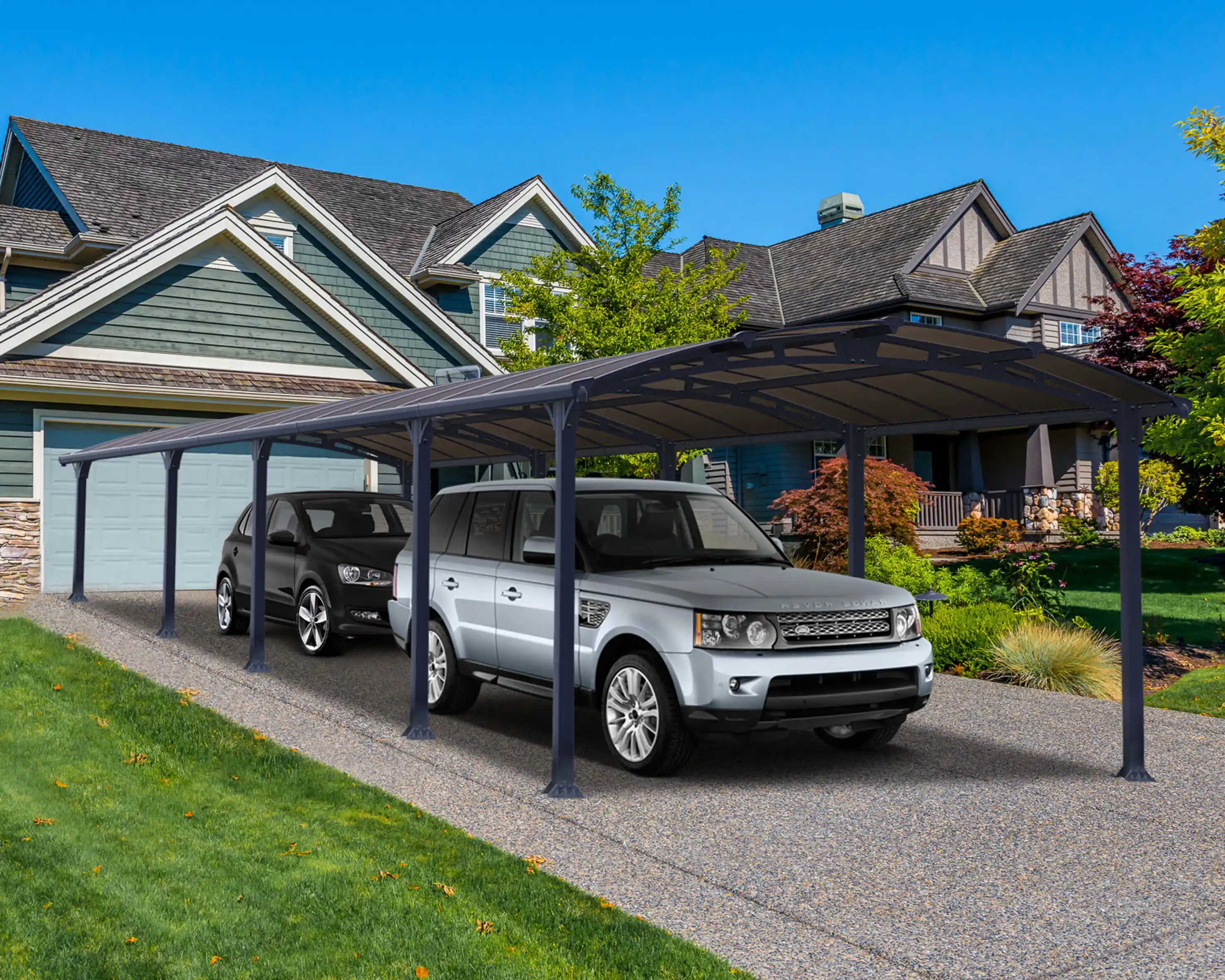 Canopia Arcadia  1077X360 cm Carport Enkel Donkergrijs Brons