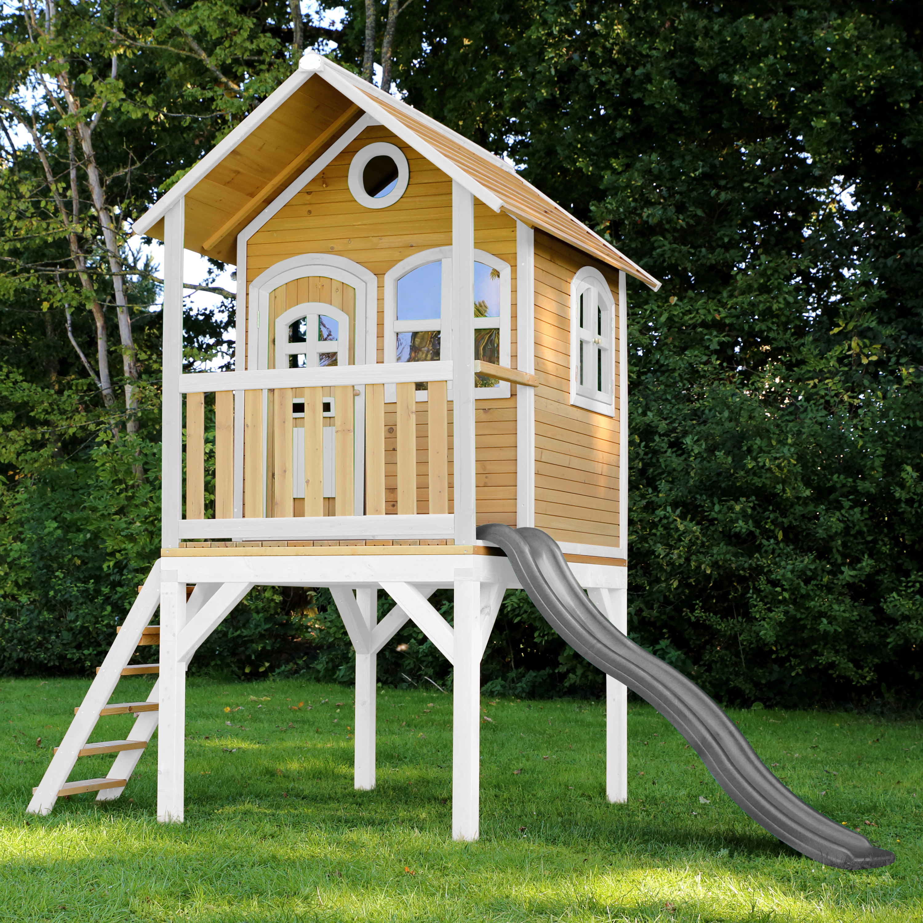 AXI Laura Playhouse Brown/white - Grey Slide
