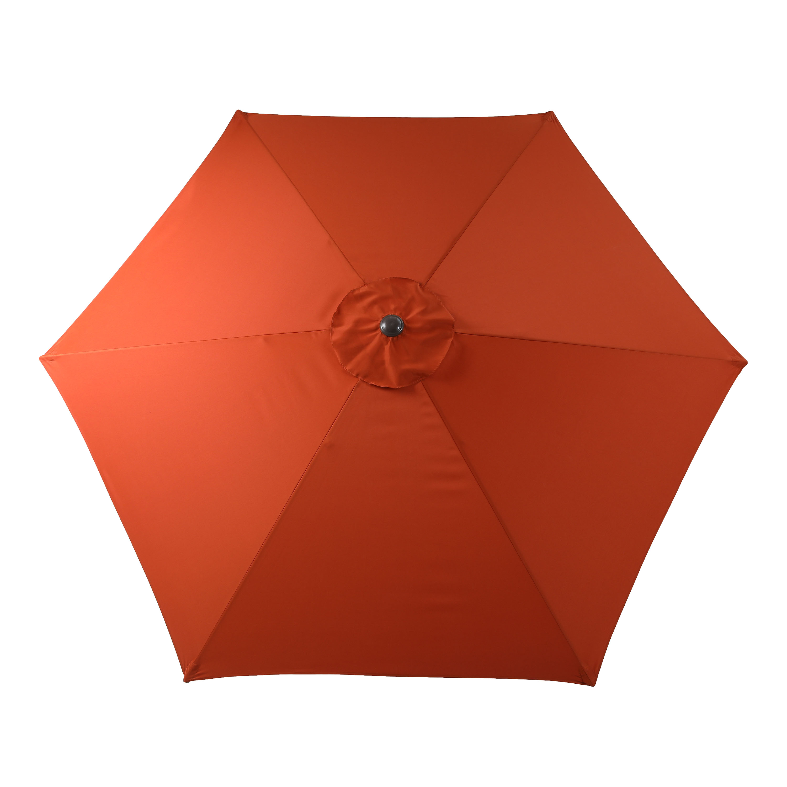 AXI Noor Centre Pole Parasol Ø 300cm incl. parasol base Oak-look/Terracotta