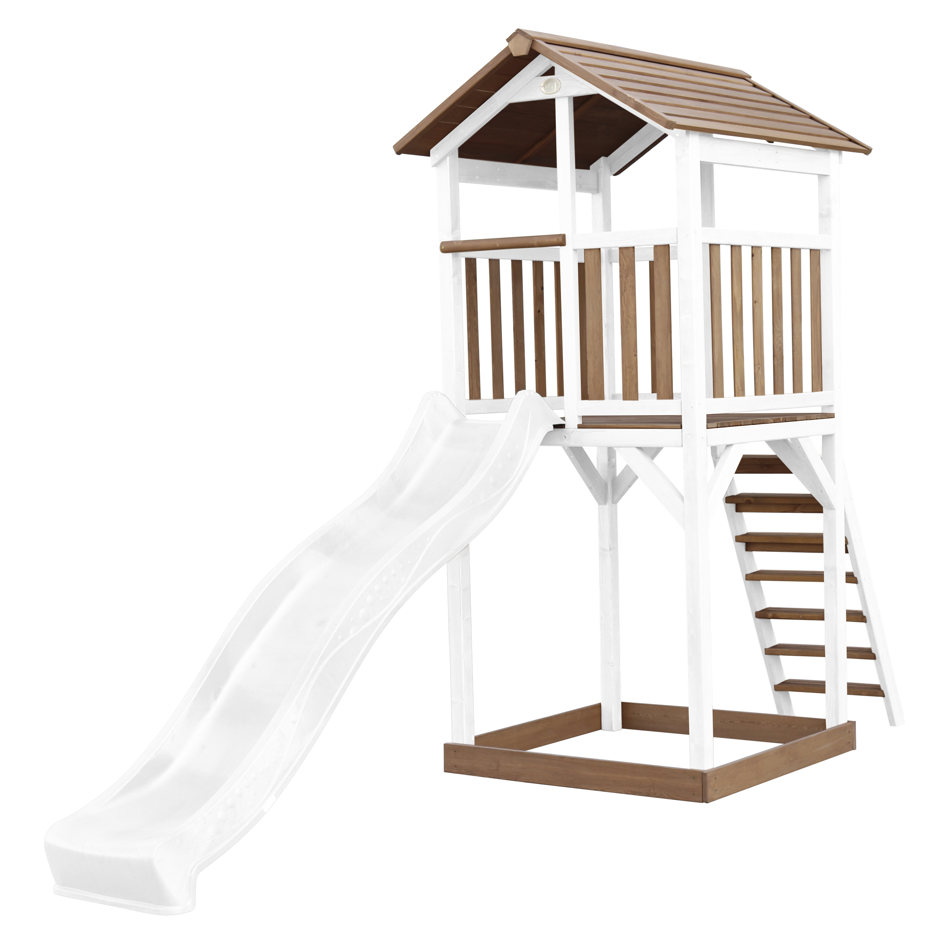 AXI Beach Tower Brown/White - White Slide