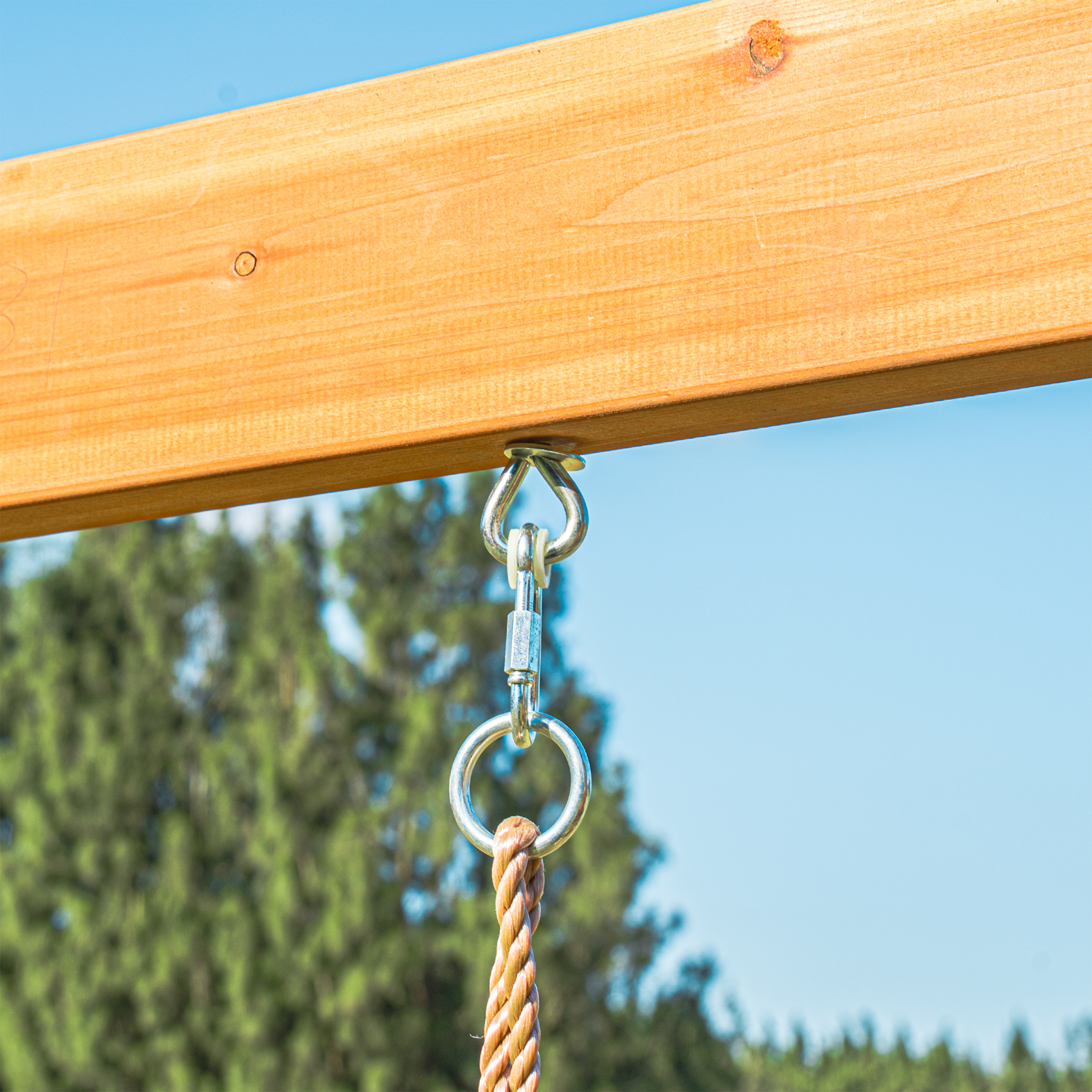 AXI Jack Climbing Frame with Double Swing and Trapeze – Grey Slide