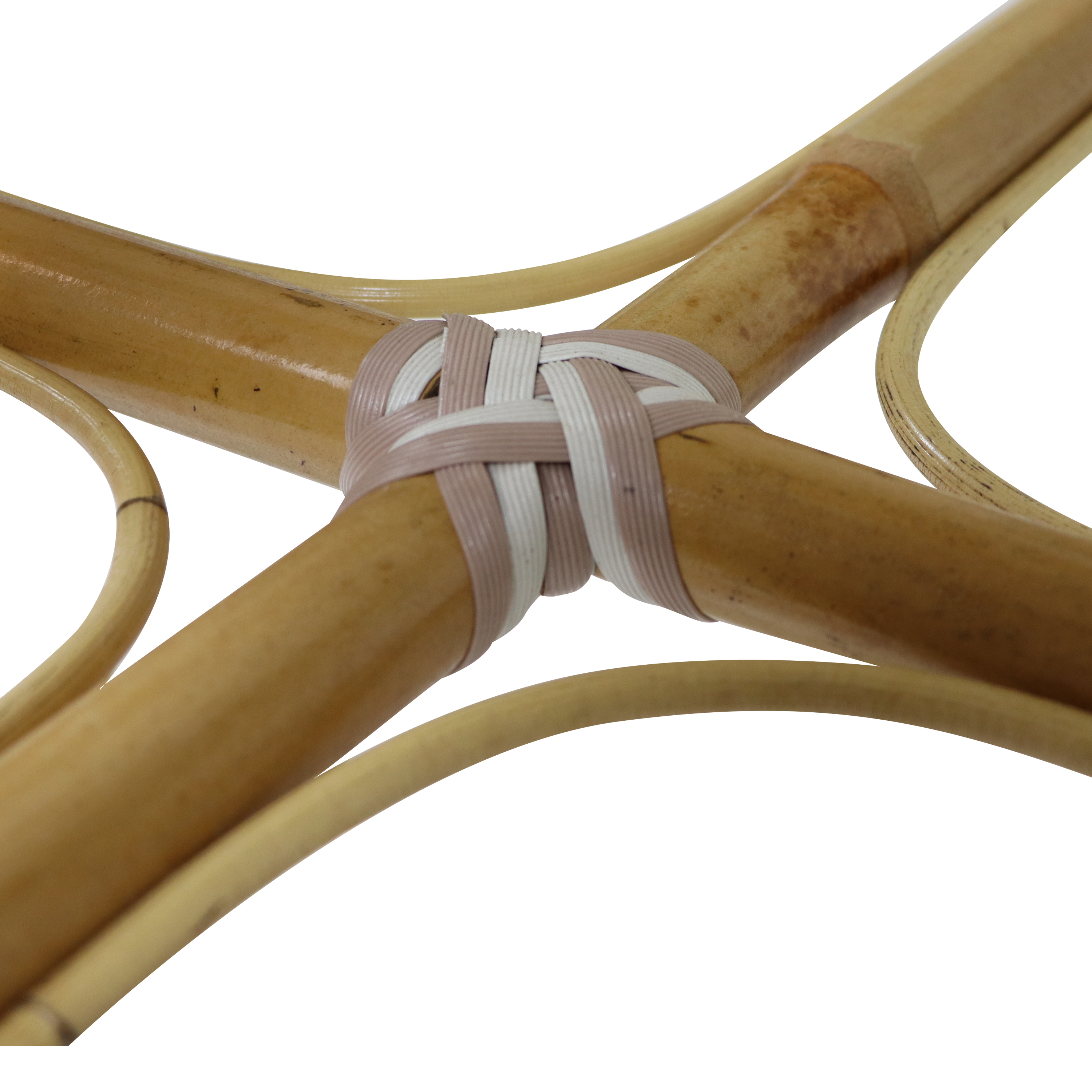 AXI Jacqueline Rattan Bistro Set Brown/White