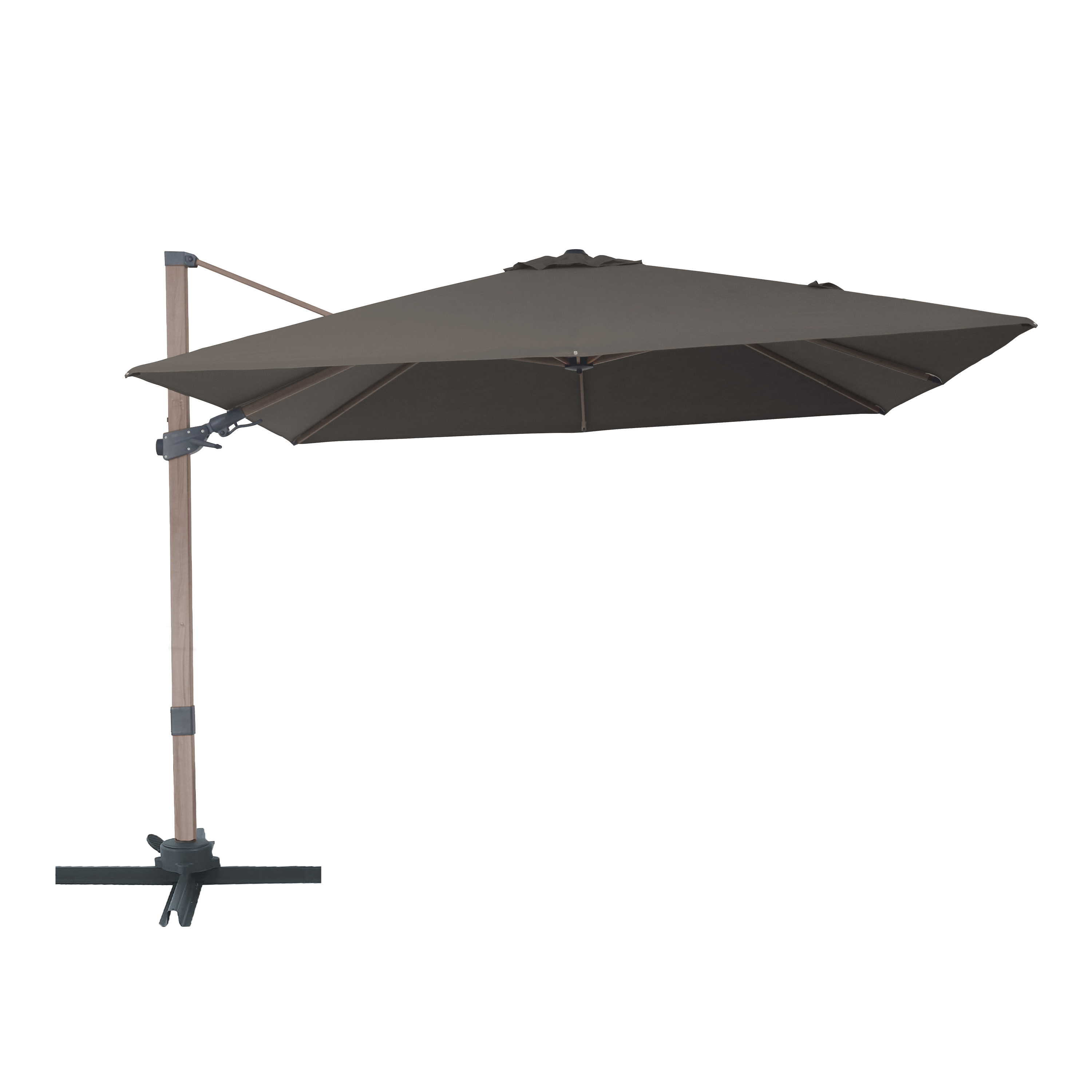AXI Alina Cantilever Parasol 300x300cm Oak-look/Taupe
