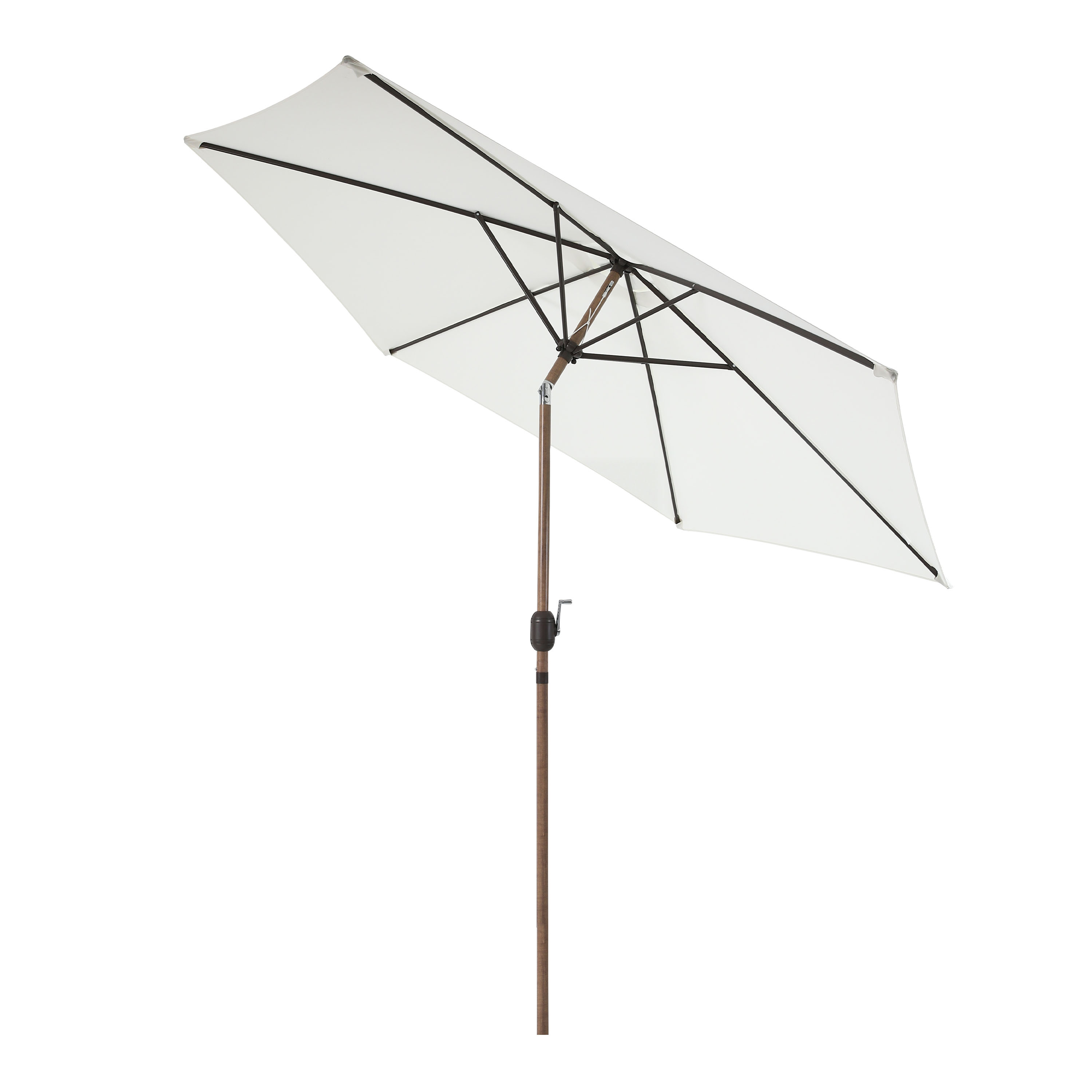 AXI Noor Centre Pole Parasol Ø 300cm Oak-look/Beige