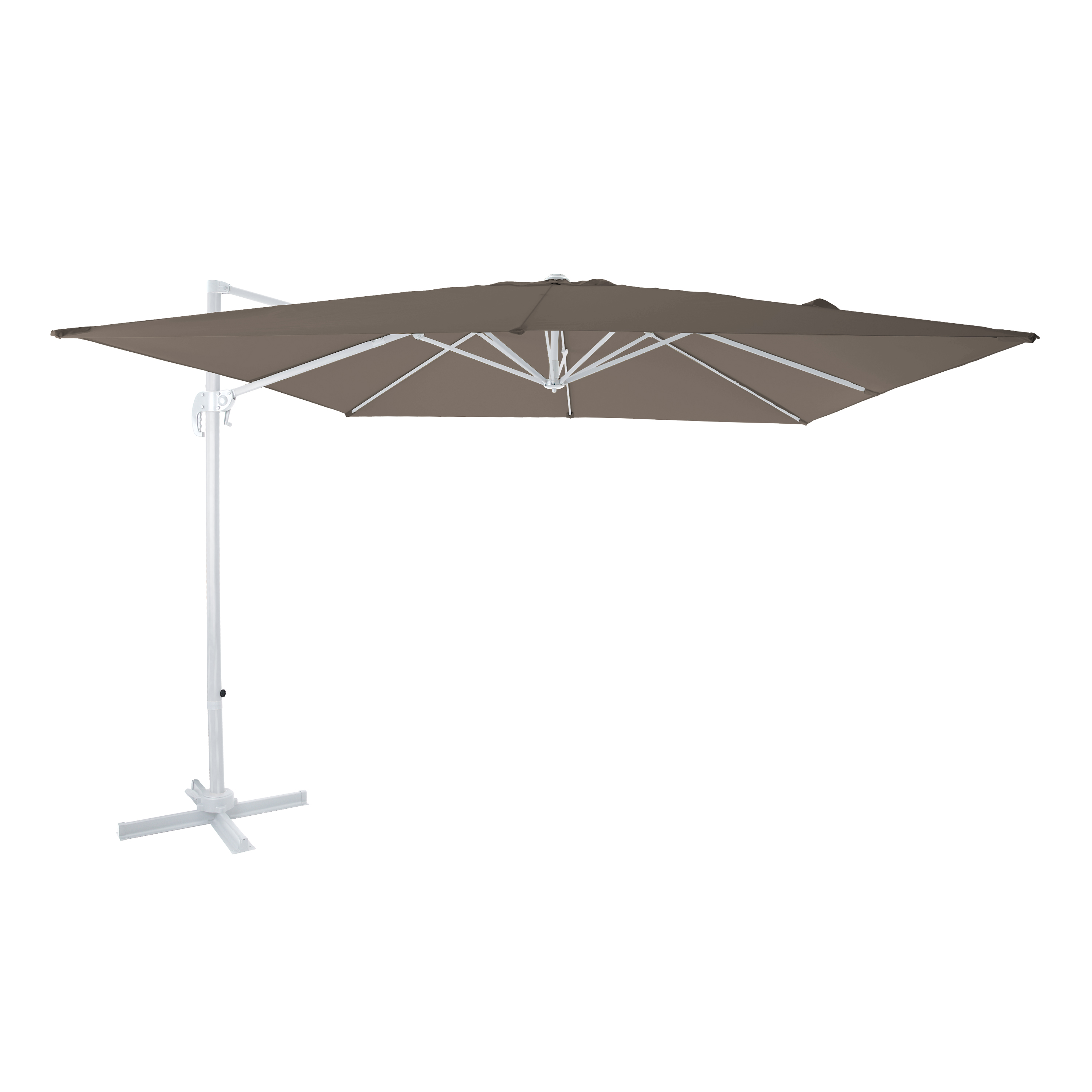 AXI Nima Cantilever Parasol 300x300 cm - White/Taupe