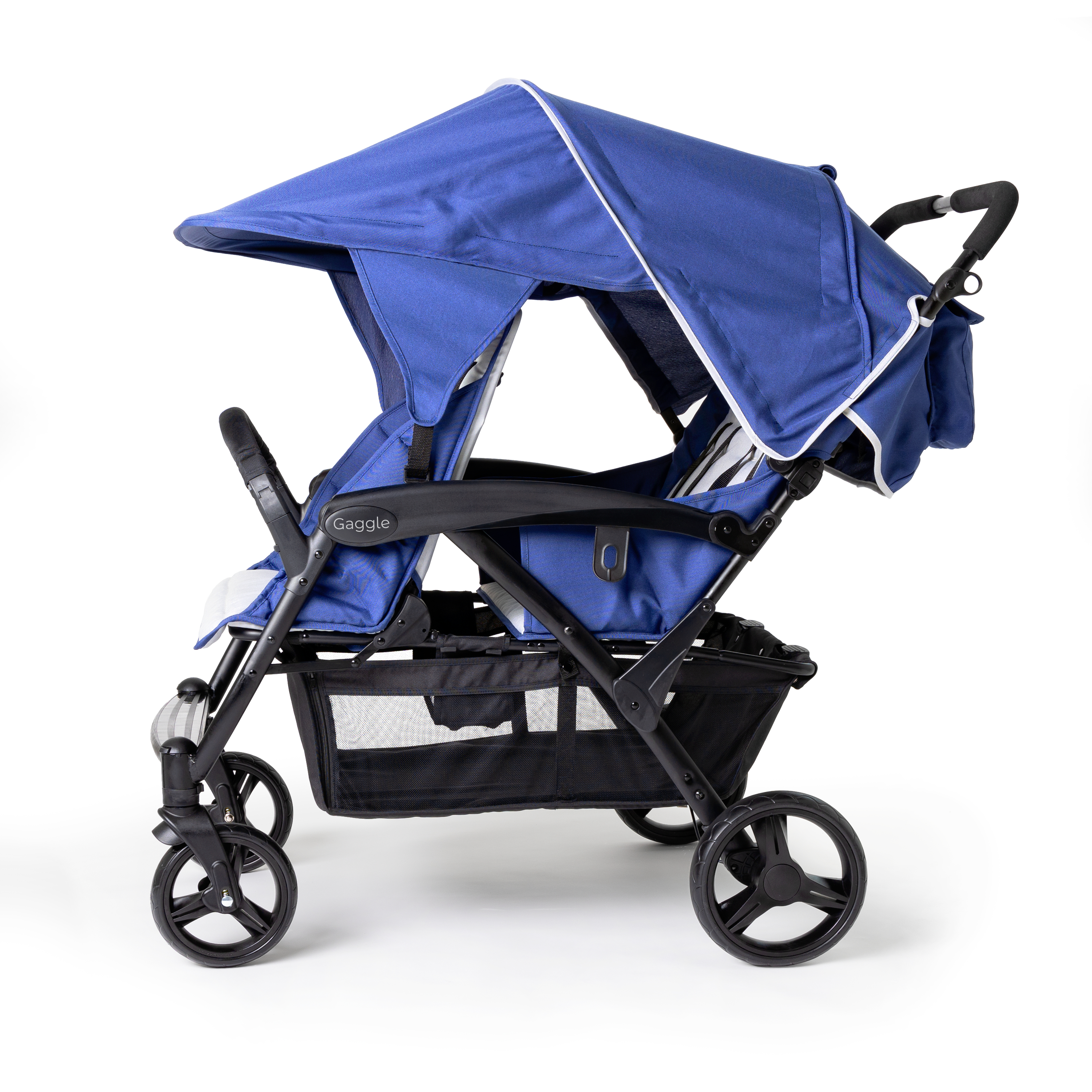 Gaggle Odyssey 4x4 quad kinderwagen / buggy voor 4 kinderen in blauw/zwart