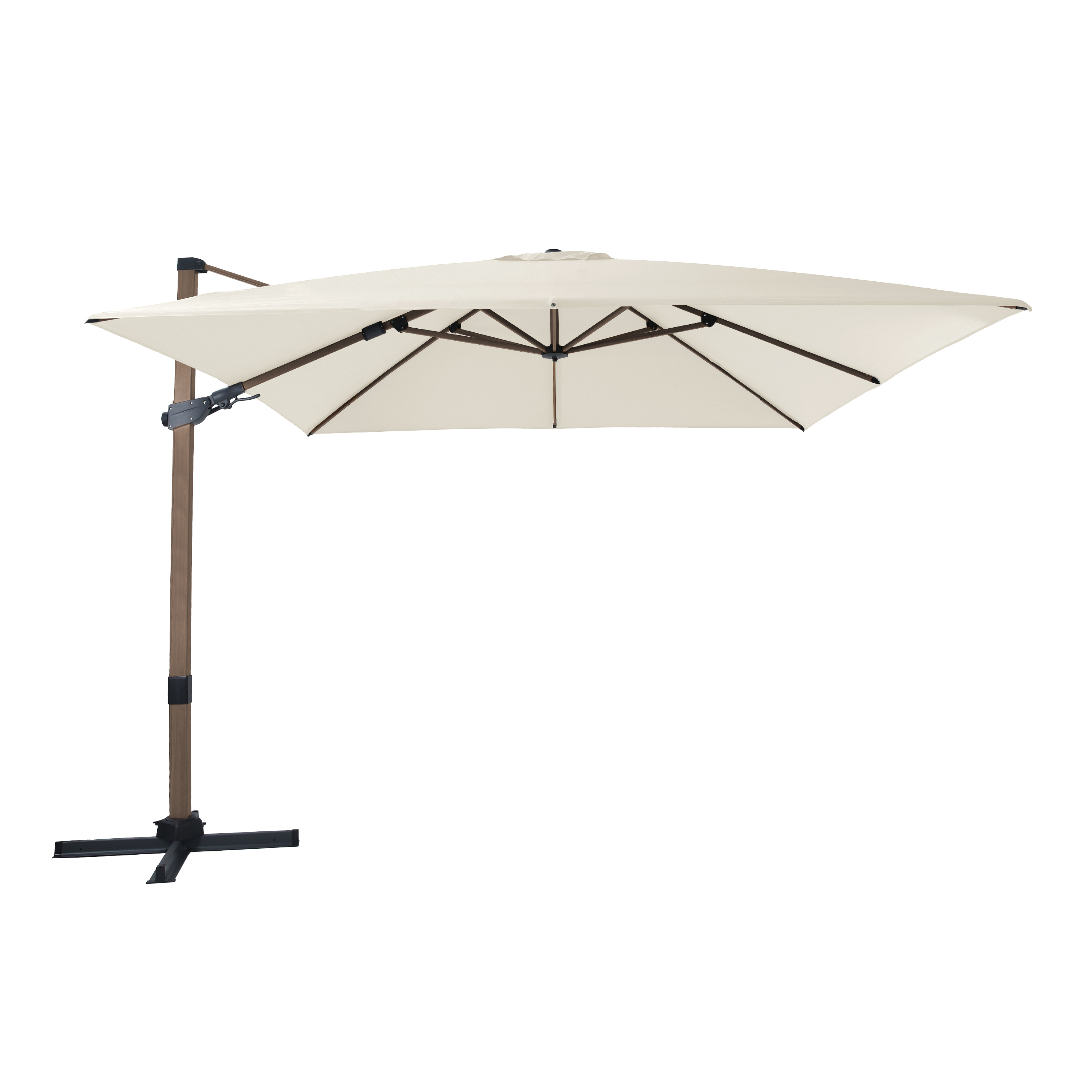 AXI Apollo Premium Cantilever Parasol 300x300cm - Oak-look/Beige