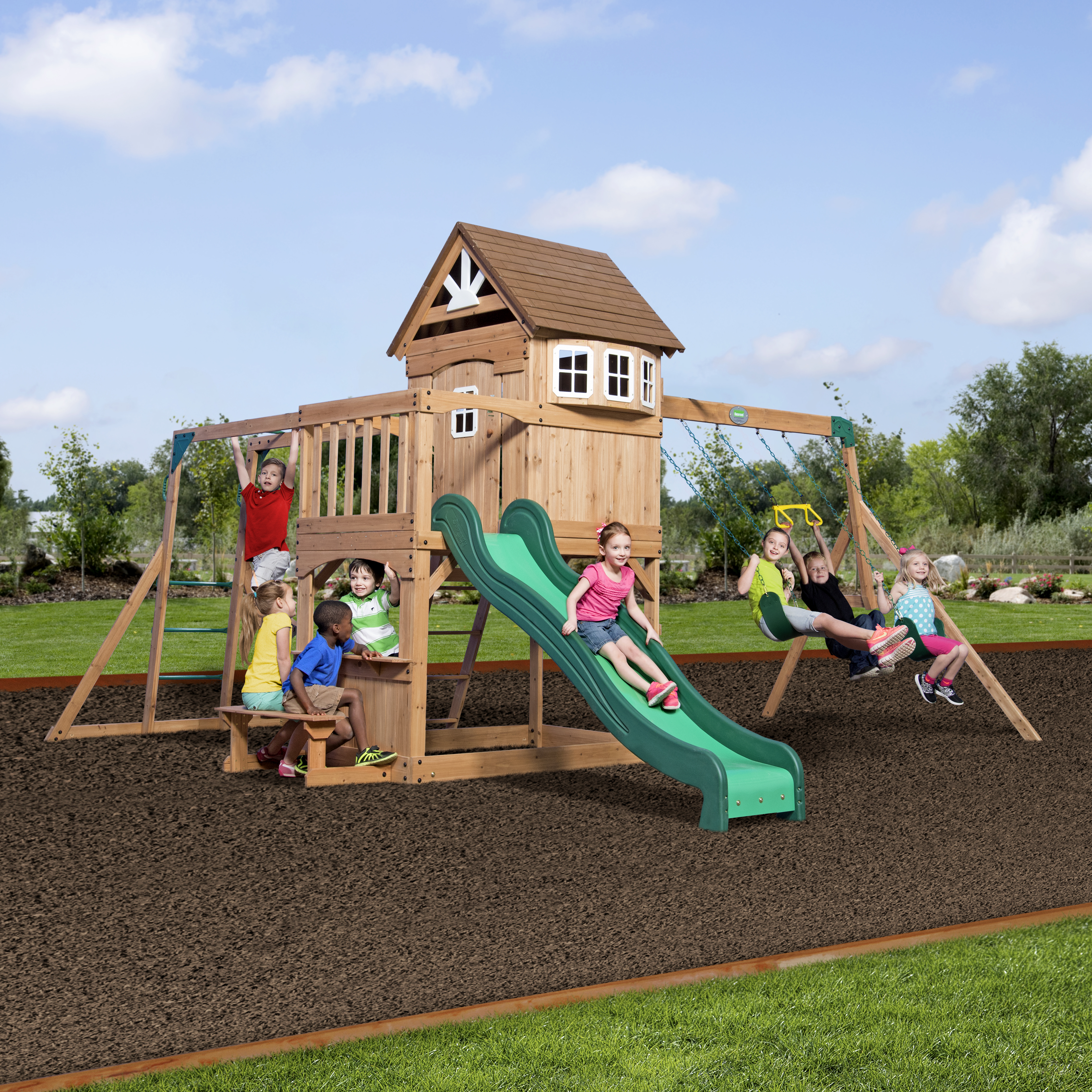 Backyard Discovery Montpelier Play Tower-0752113302112 Backyard Discovery Montpelier Play Tower