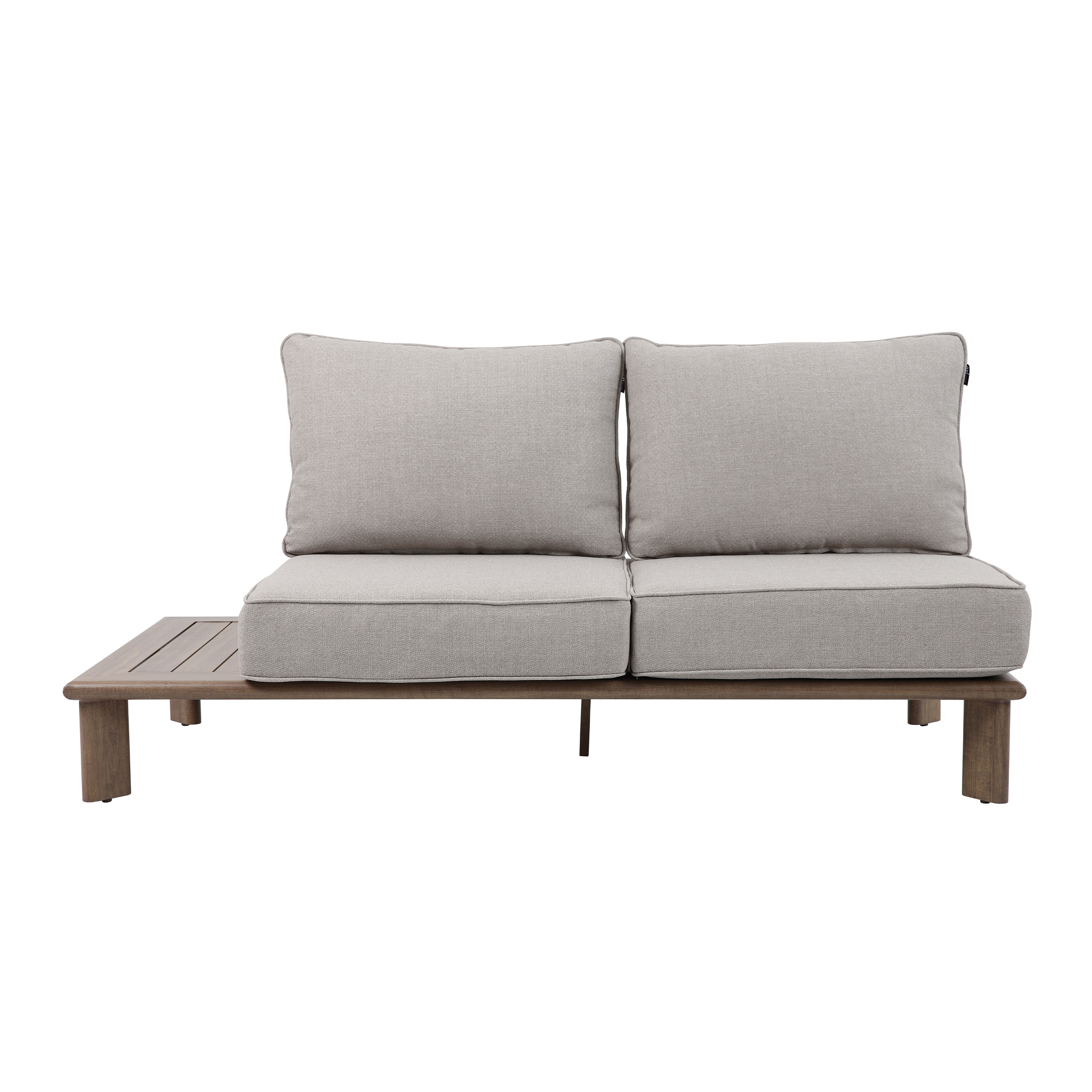 AXI Avery Lounge Set with Side Tables Wood-Look with Beige