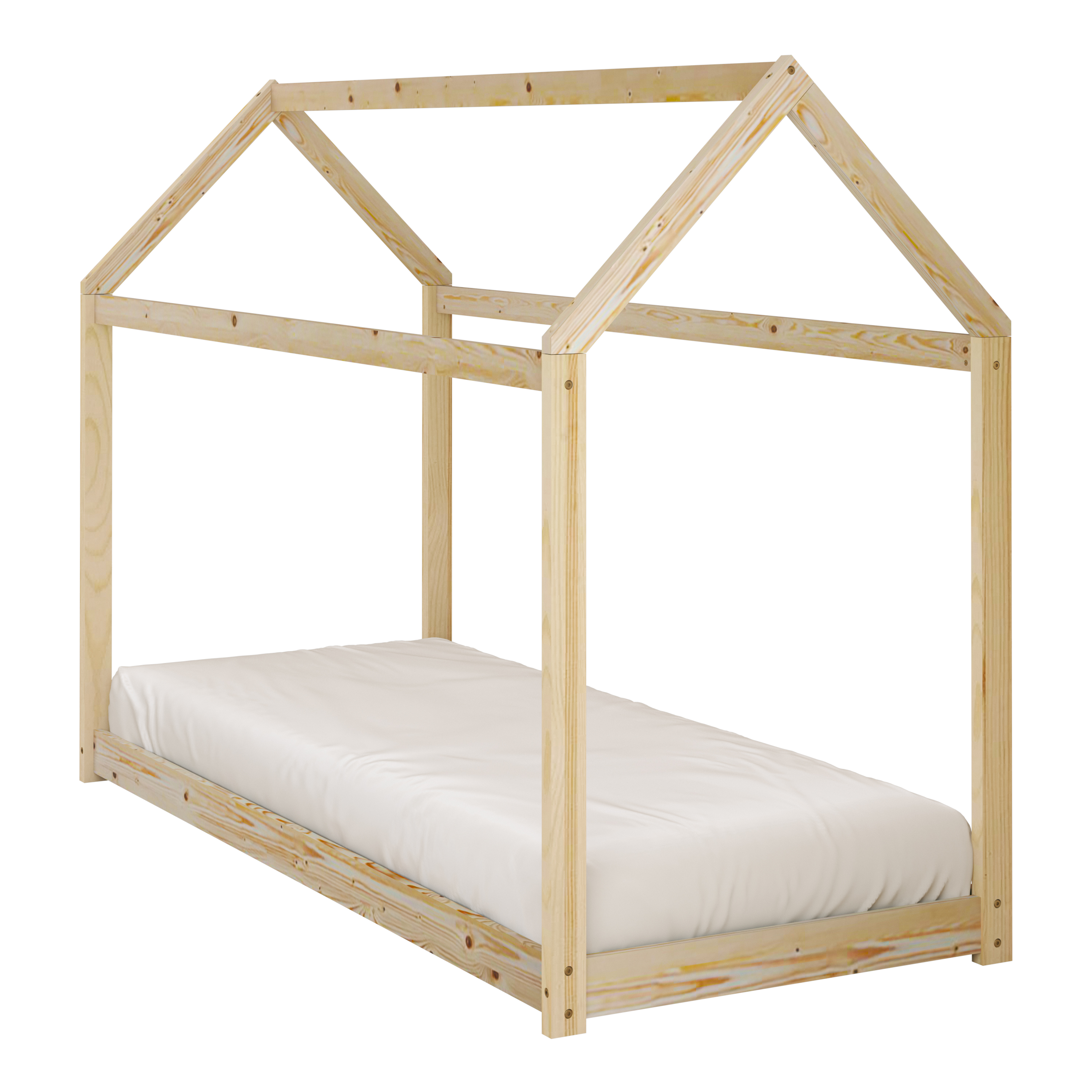Sunny Zoey House Bed Natural – Without Mattress