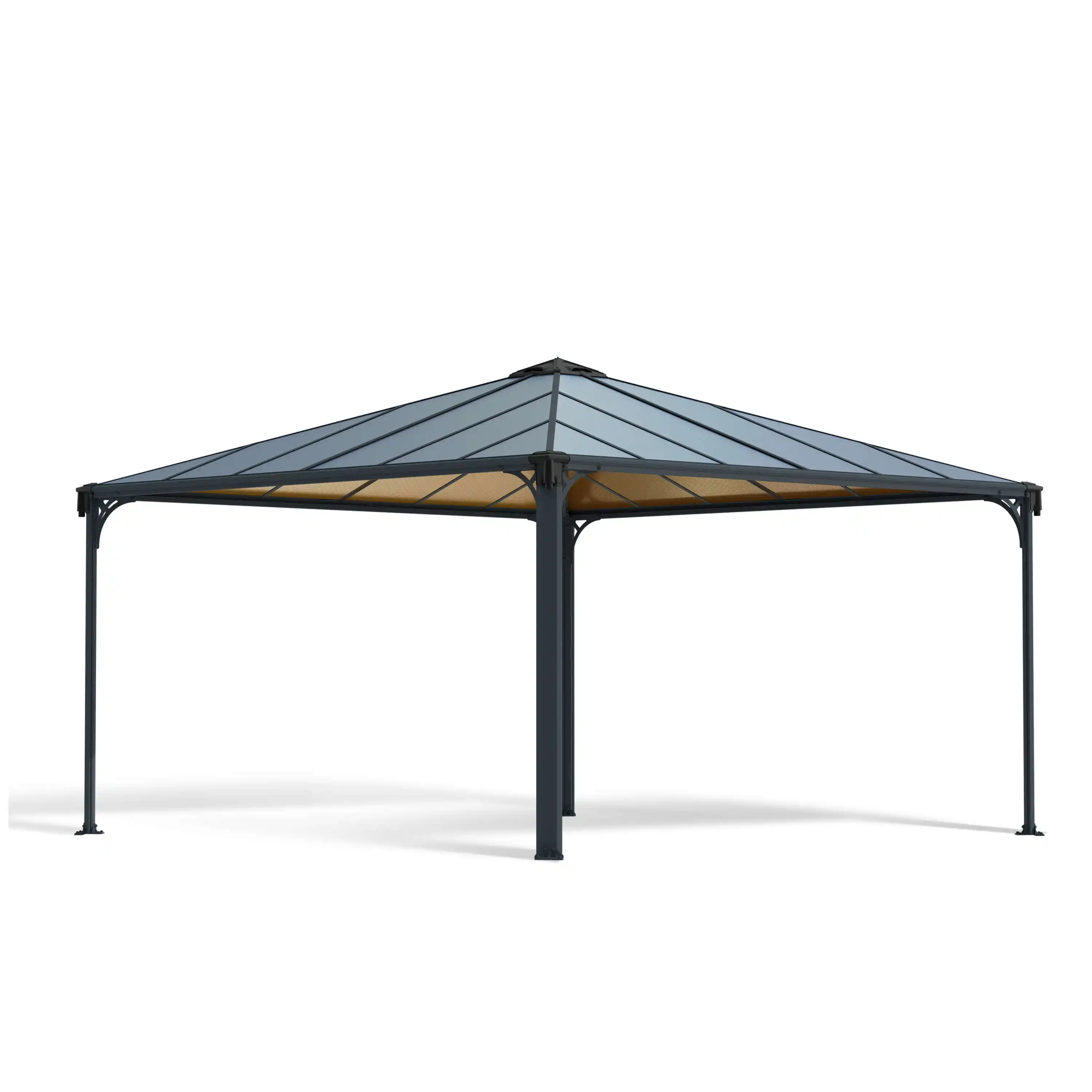 Canopia Palermo 430X430 cm tuinpaviljoen Donkergrijs Brons