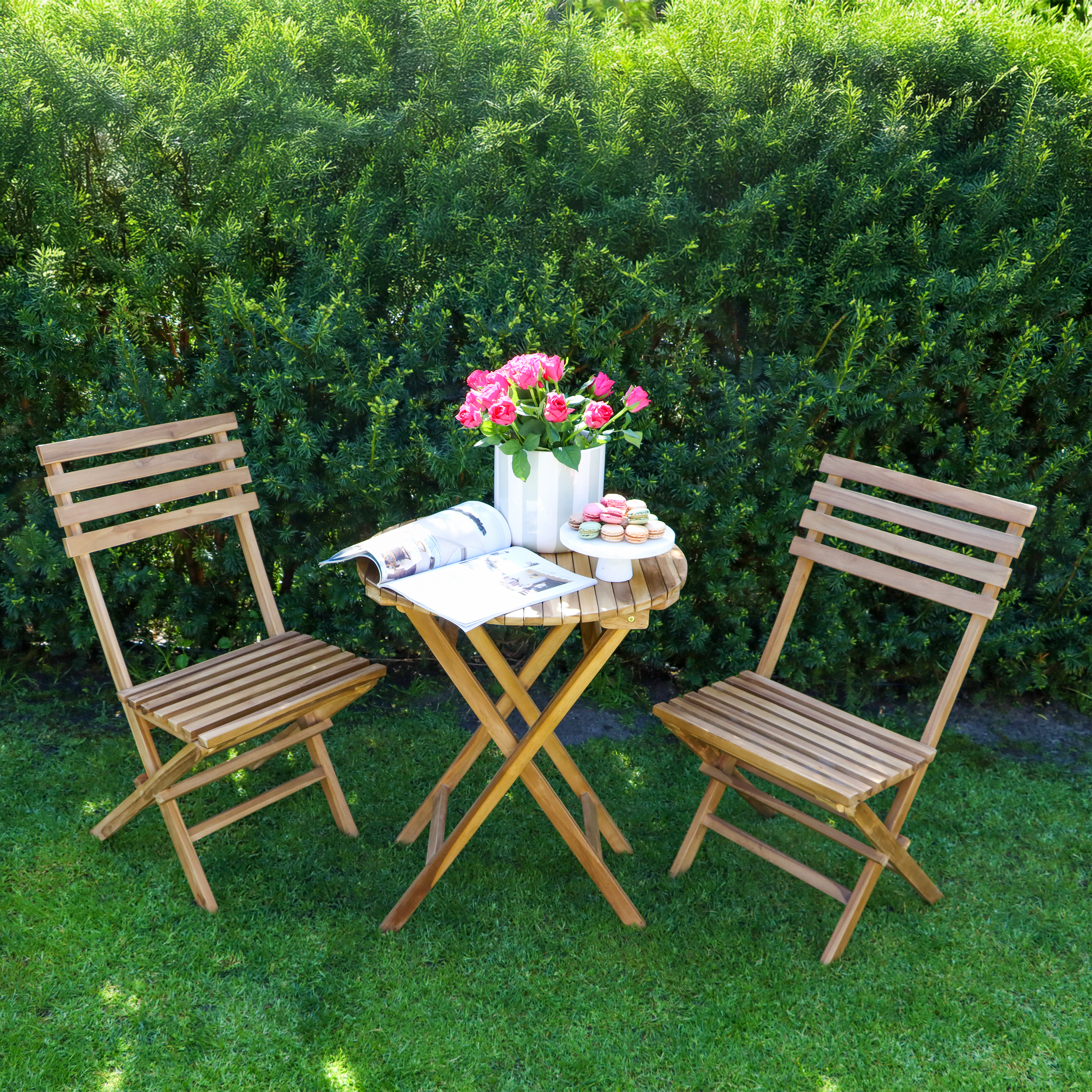 AXI Rae Bistro Set Brown Teak