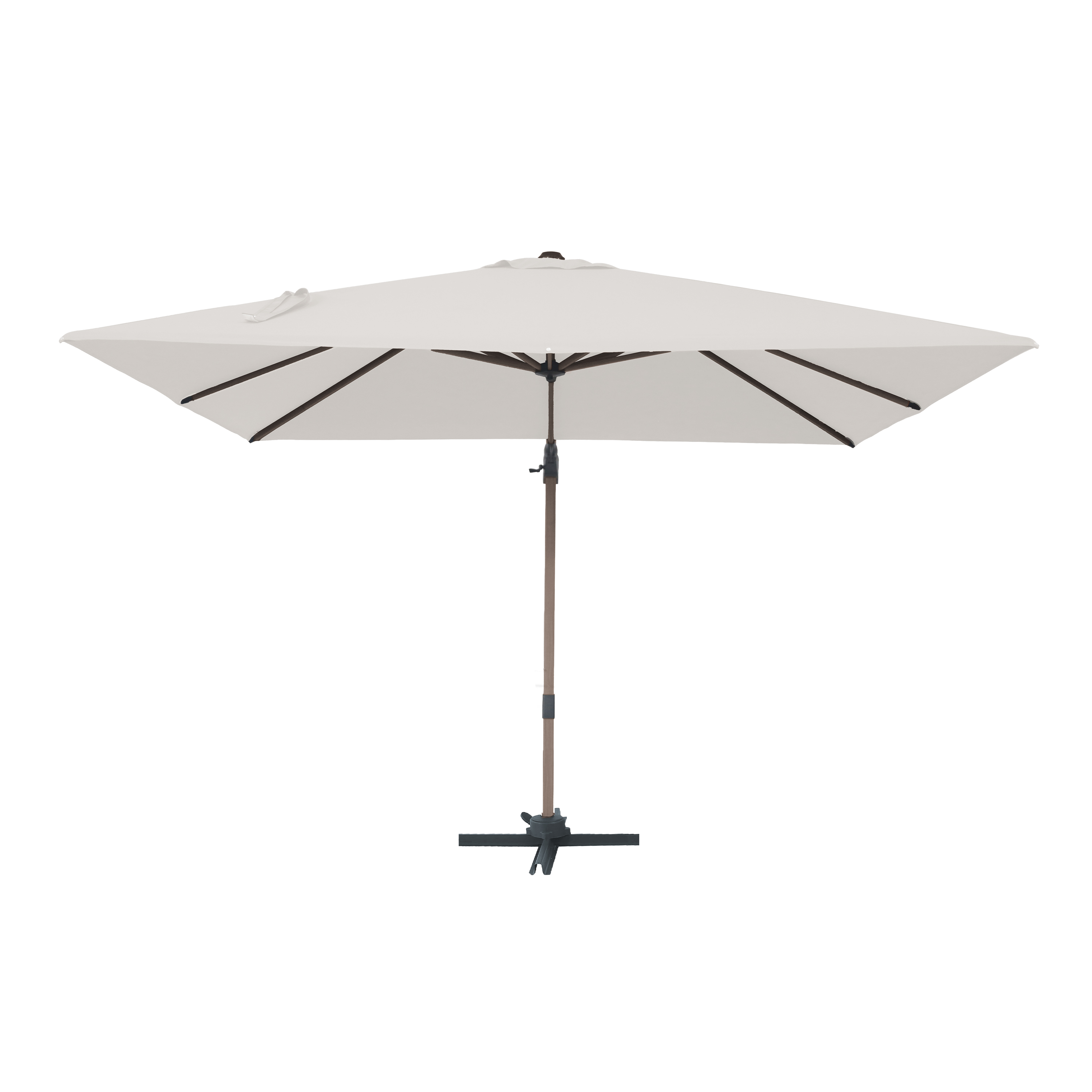 AXI Alina Cantilever Parasol 300x300cm Oak-look /Beige